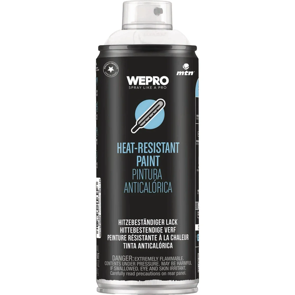 Clean MTN PRO 400ml Heat-Resistant Spray Paint Black Fashionable
