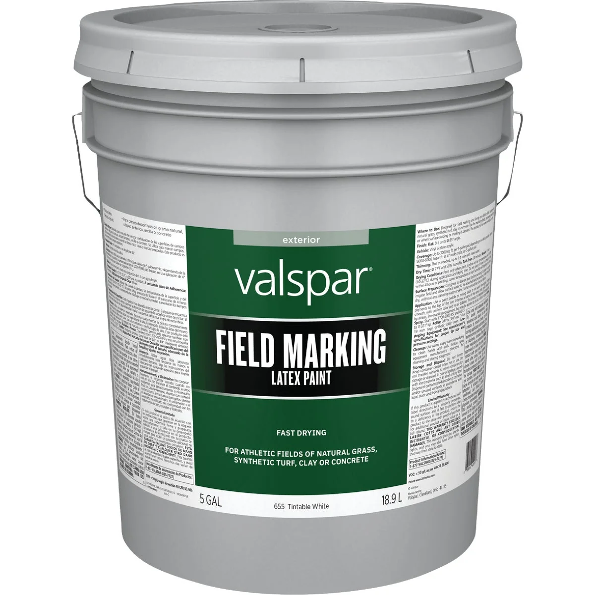 Top-Quality Valspar White Latex Field Marking Paint Authentic