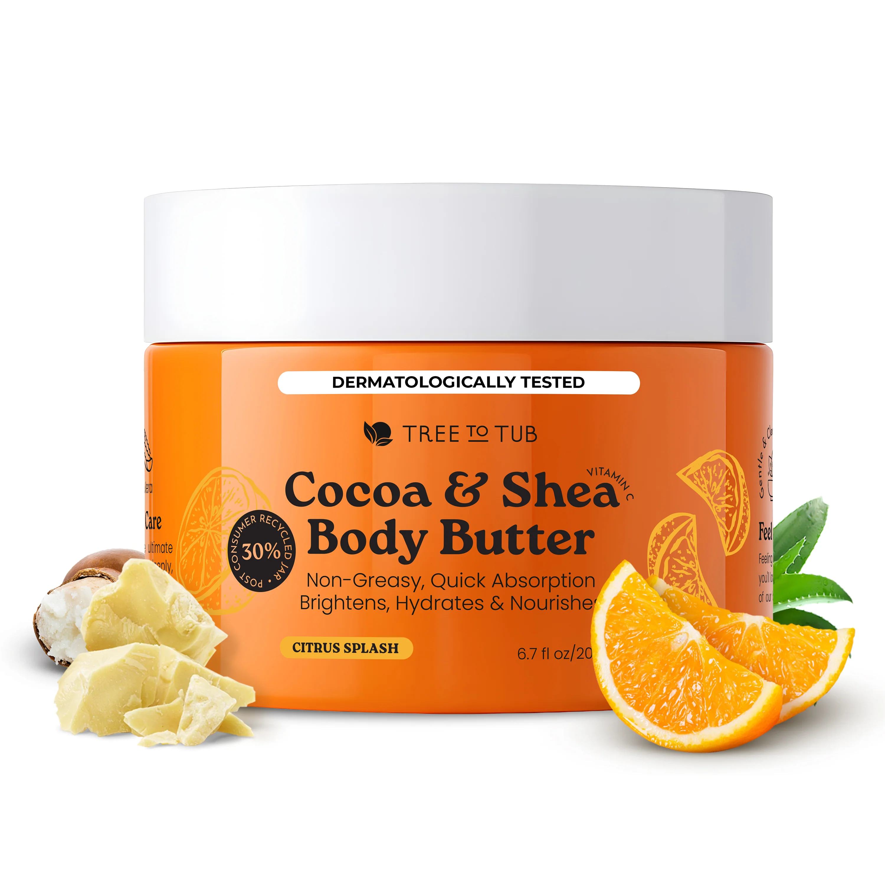 High-Performance Tree To Tub Cocoa Shea Body Butter Detailed