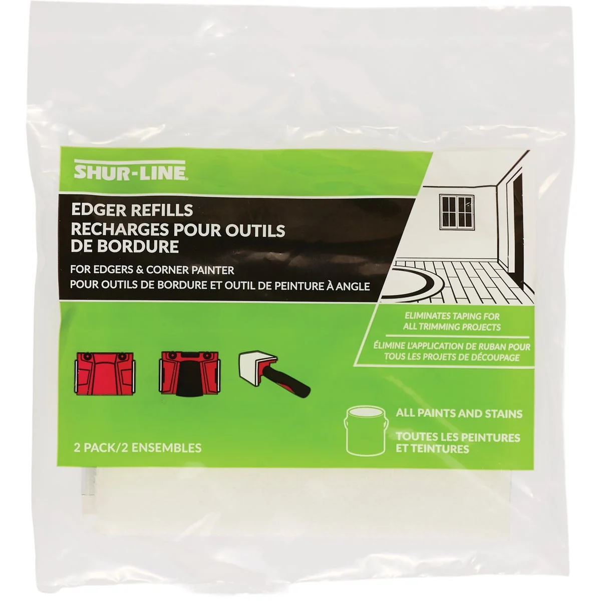 Sustainable Shur-Line Paint Edger Refill Pads 2-Pk. Organic