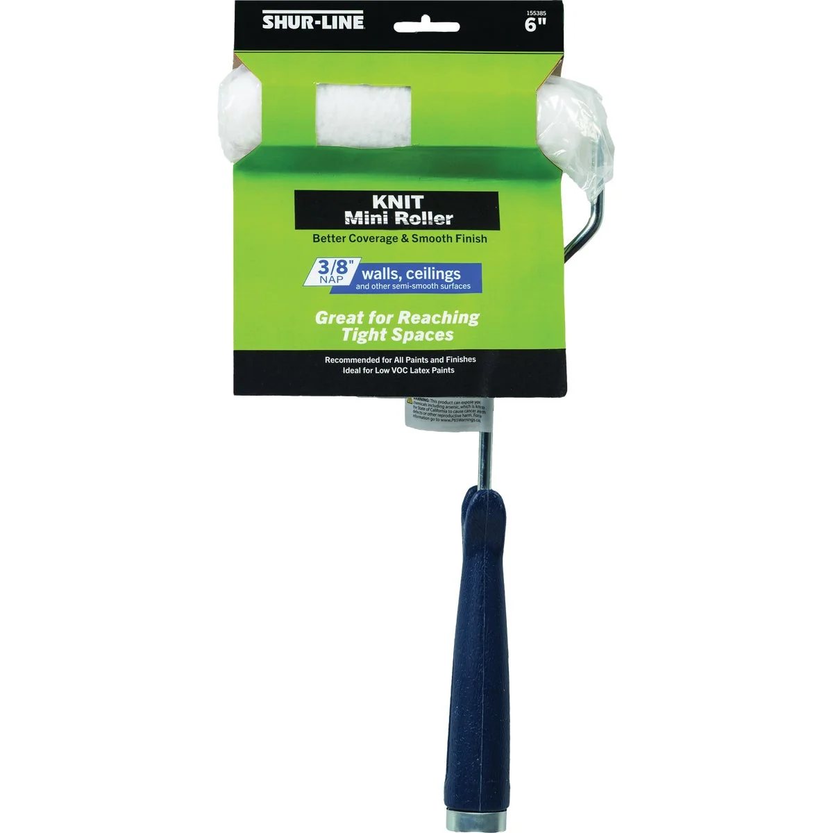 Smooth Shur-Line 6 In. x 3 8 In. Knit Mini Roller Assembly Frame Breathable
