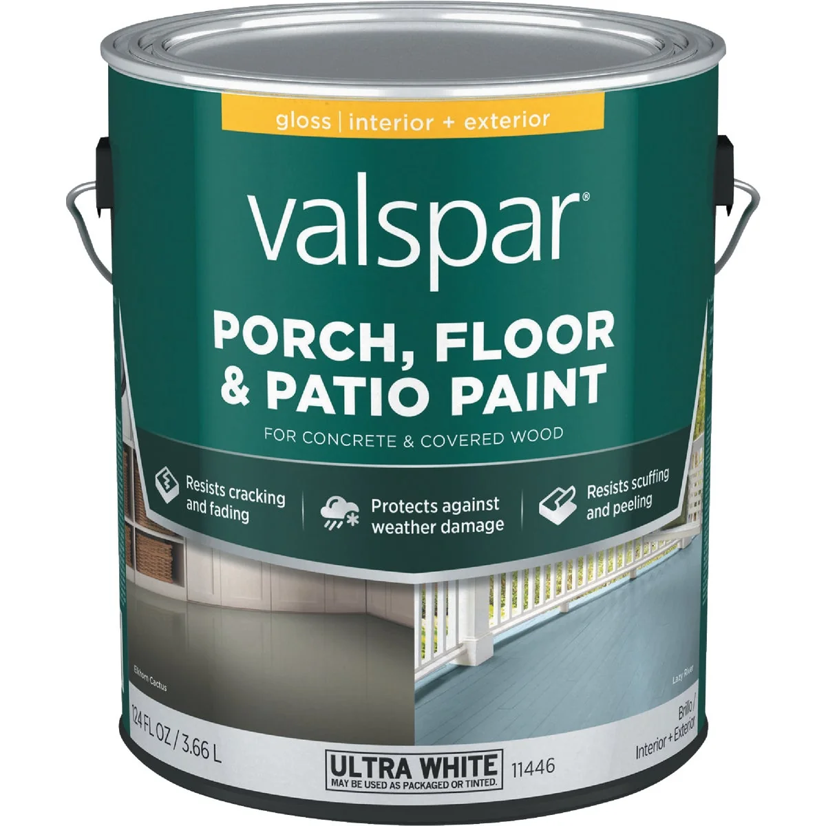 Comfortable Valspar Ultra White Gloss Latex Porch Floor Patio Paint 1 Gal. Specialty