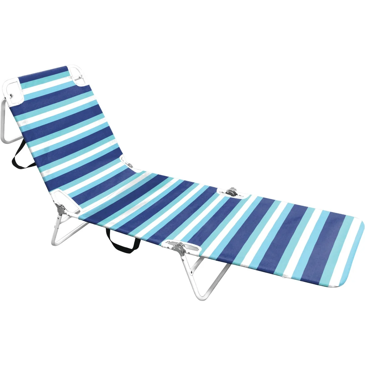 Luxury Cabana Beach Multiple Position Blue Folding Lounge Chair Durable