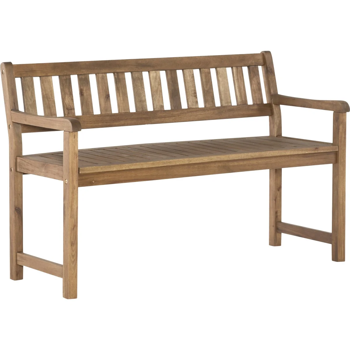 Top-Quality Linon Catalan 45 In. Wood Outdoor Bench Detailed