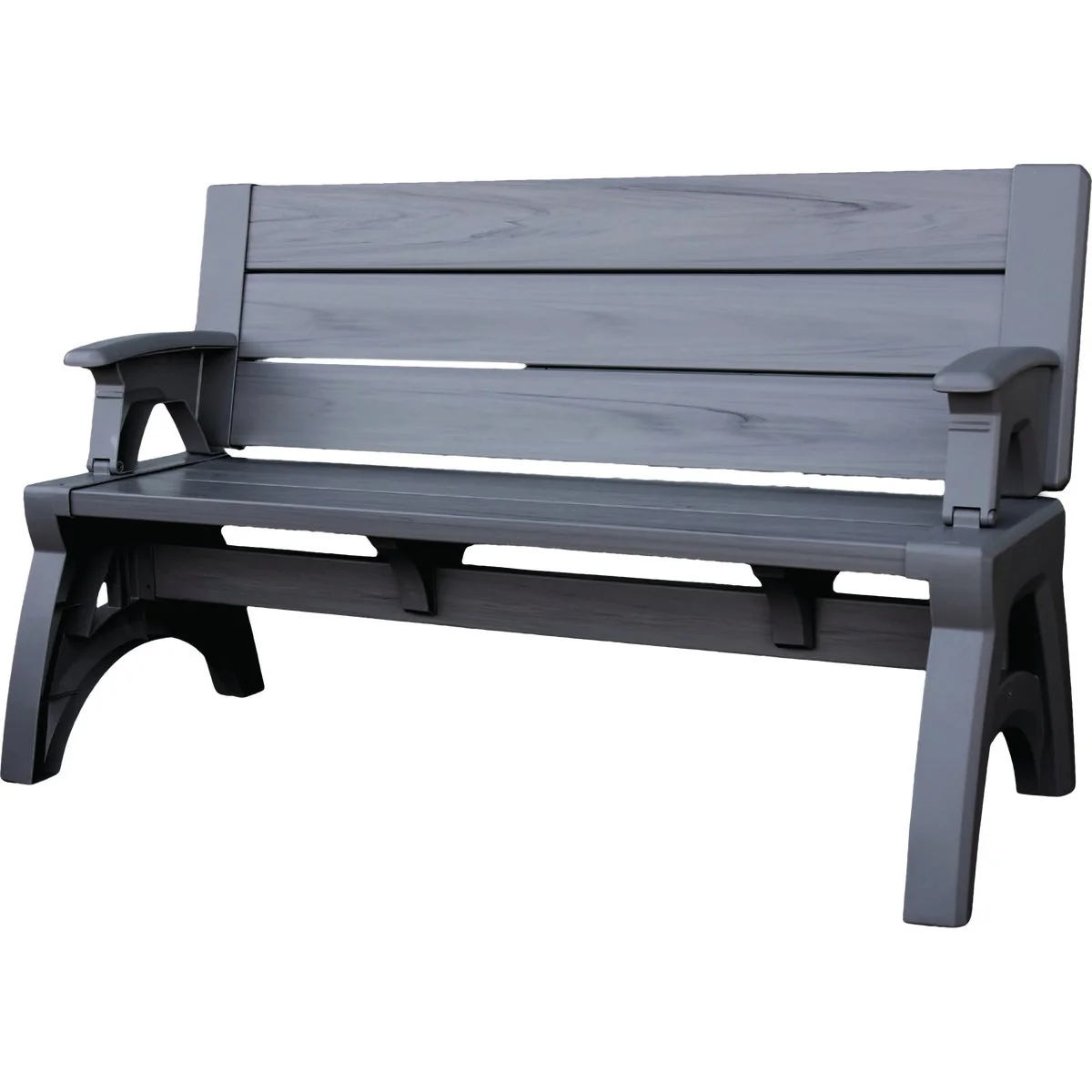 Dependable Convert A Bench 58 In. L Gen 2 XL Platinum Gray Foldable Bench Pure