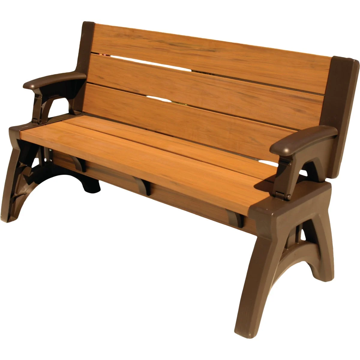 Trusted Convert A Bench 58 In. L Gen 2 XL Espresso Foldable Bench Proven