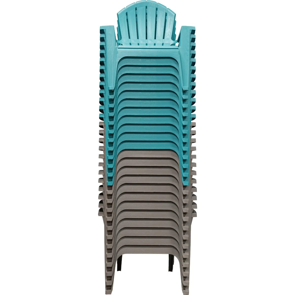 Official Adams Comfort Gray Teal Adirondack Chair Display 24-Piece Outstanding