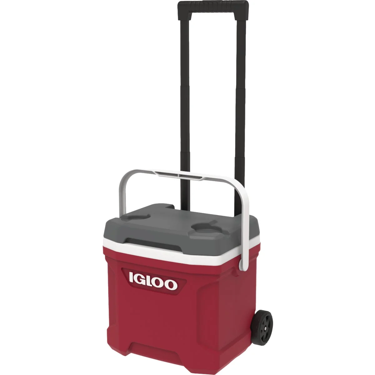 High-Quality Igloo Latitude 16 Qt. 2-Wheeled Cooler Red Refined
