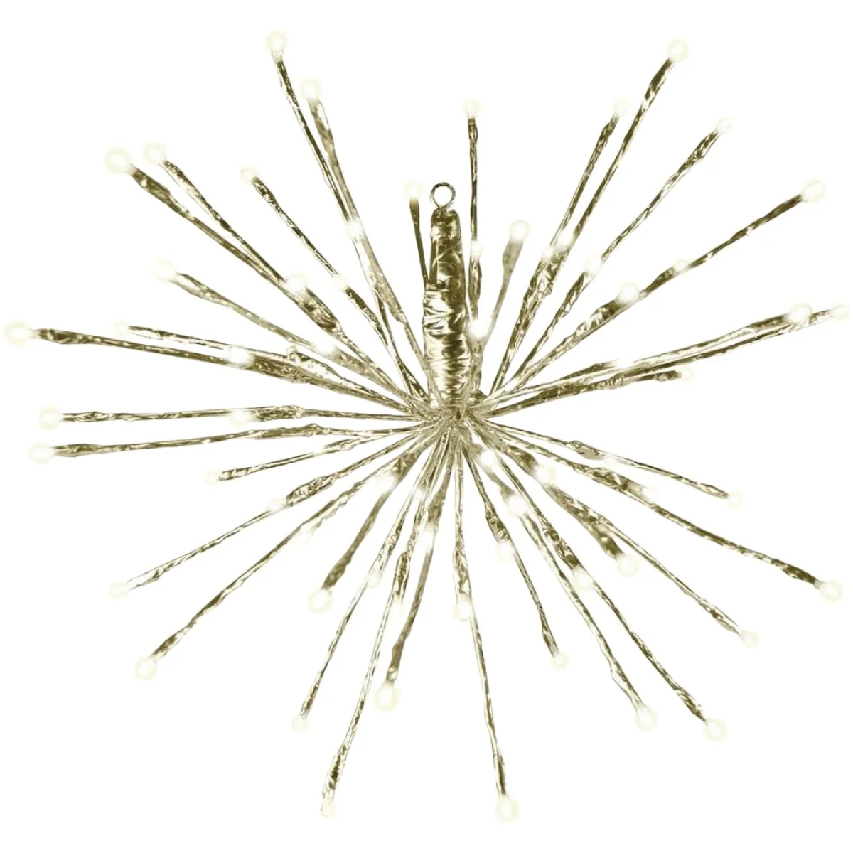 Secure Holiday Bright Lights 16 In. Warm White LED with Gold Wrap Radiant Blast Light Relaxed