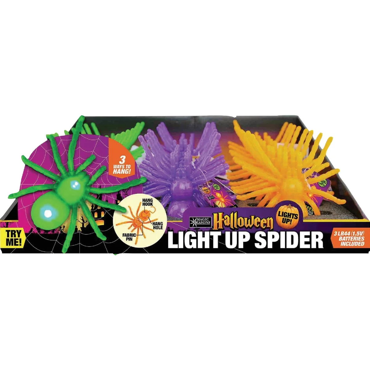 Enhanced Seasons Halloween Light Up Spider Contemporary