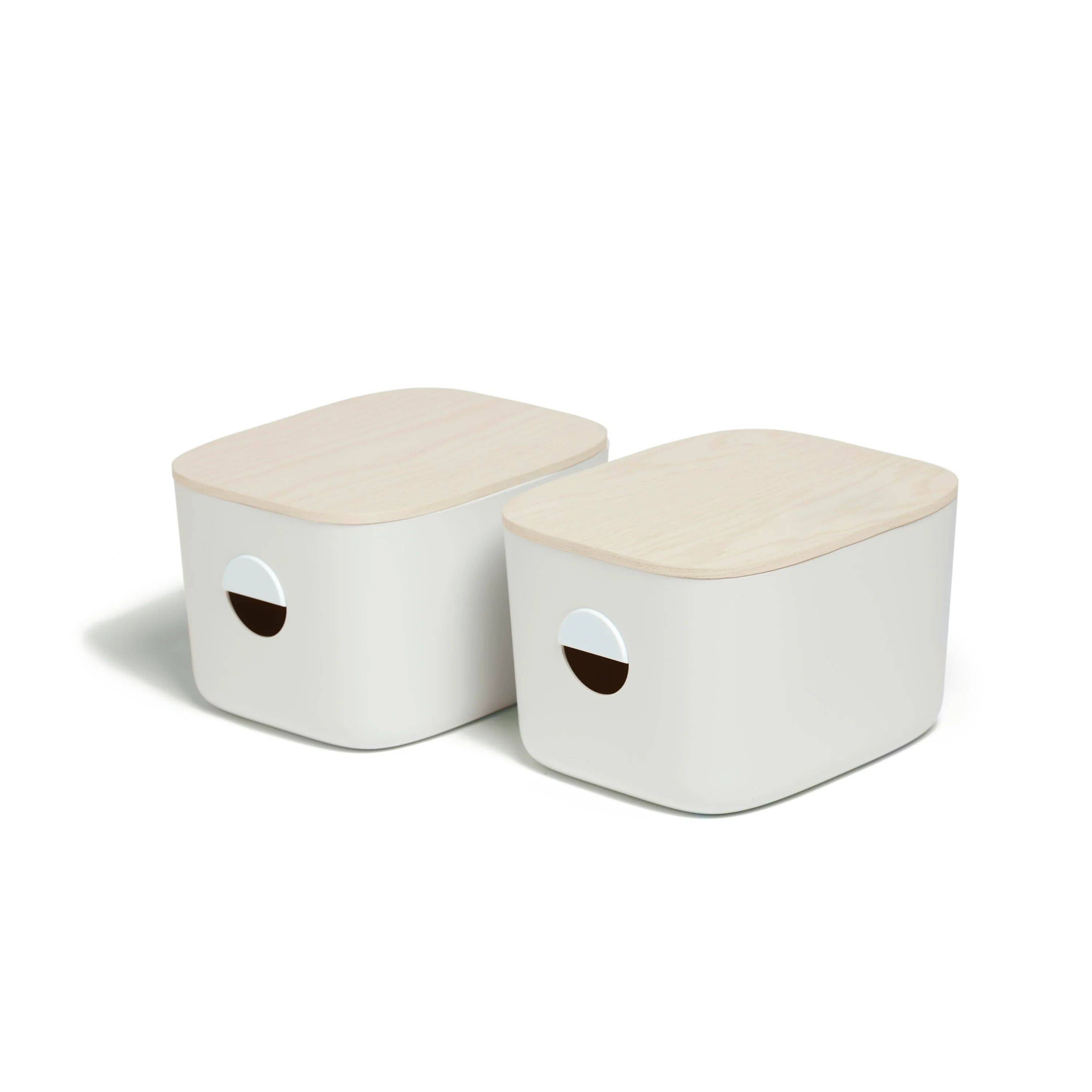 Exclusive Open Spaces Medium Storage Bins – Wooden Lids Top-Quality