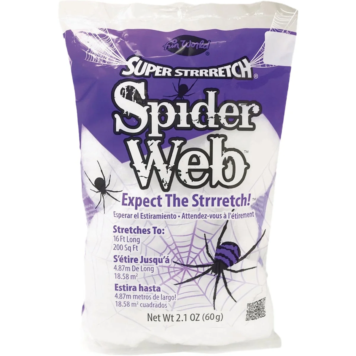 Green Fun World 16 Ft. Super Stretch Spider Web Stylish