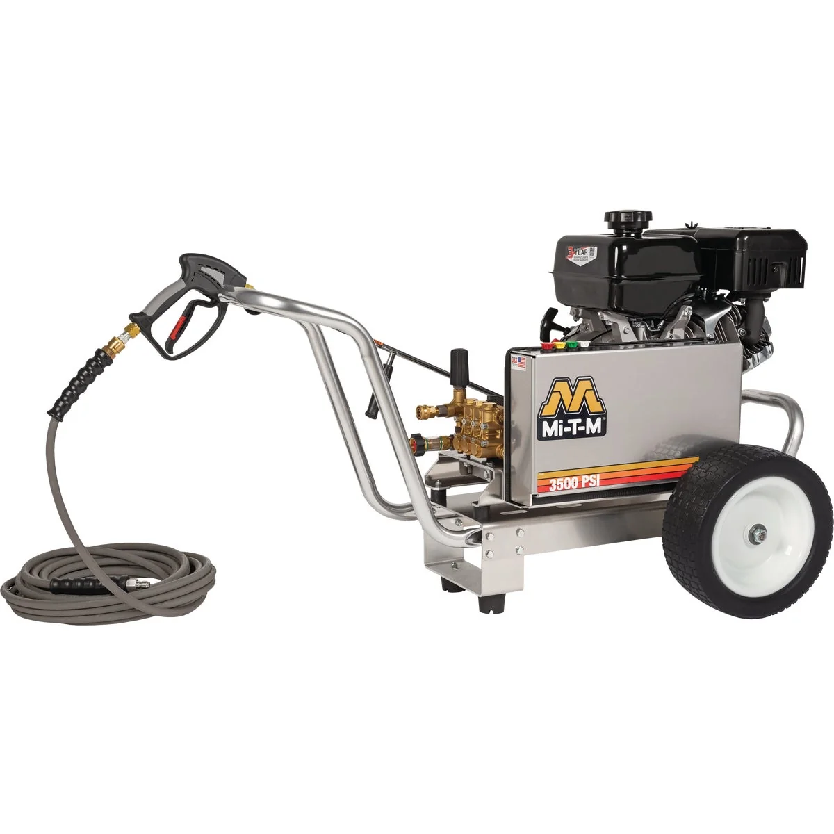 Crafted Mi-T-M CBA Aluminum Series 3500 psi 3.7 GPM Cold Water Portable Gas Pressure Washer Luxury