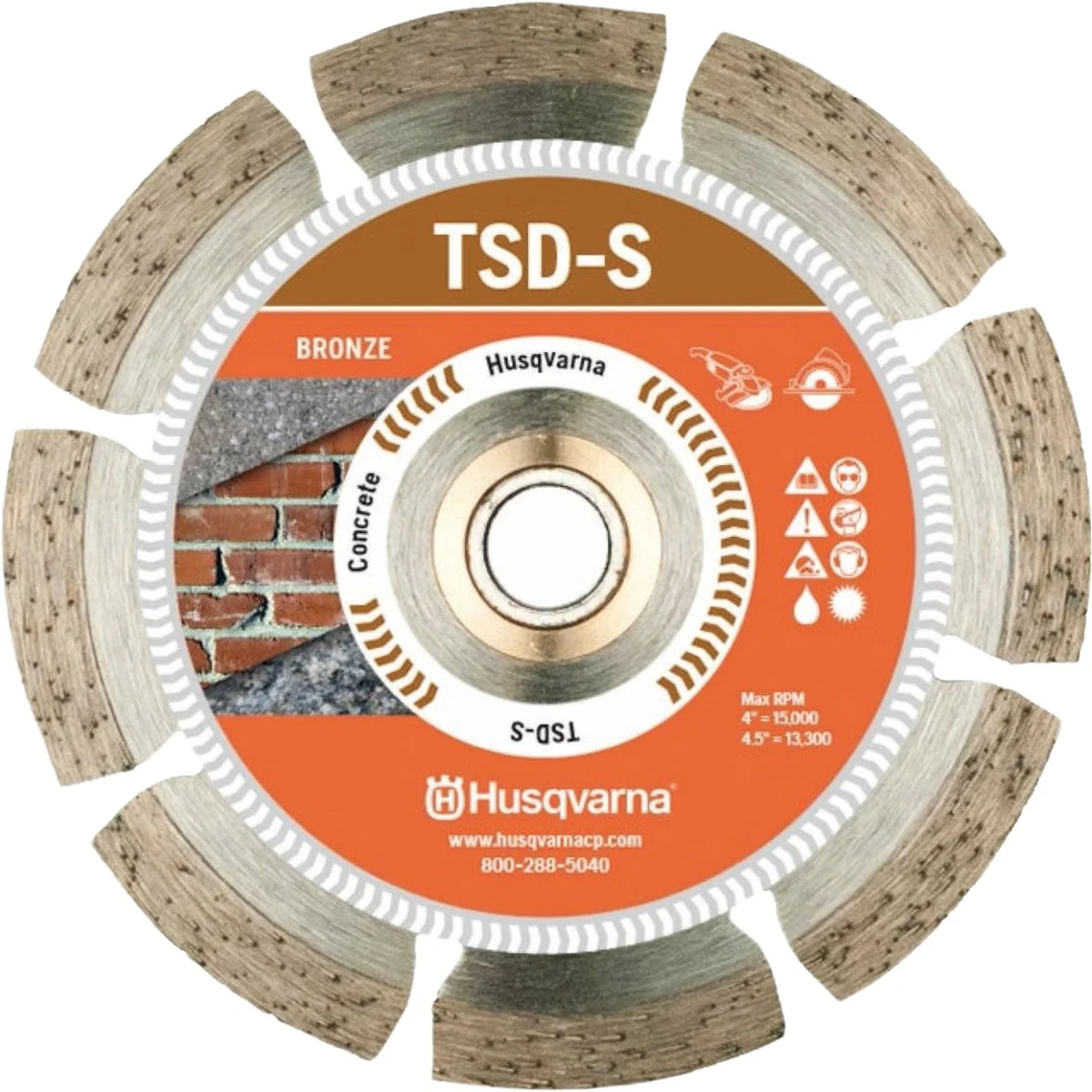Detailed Husqvarna 10 In. Dri Disc Tacti-S Segmented Rim Diamond Blade Healthy