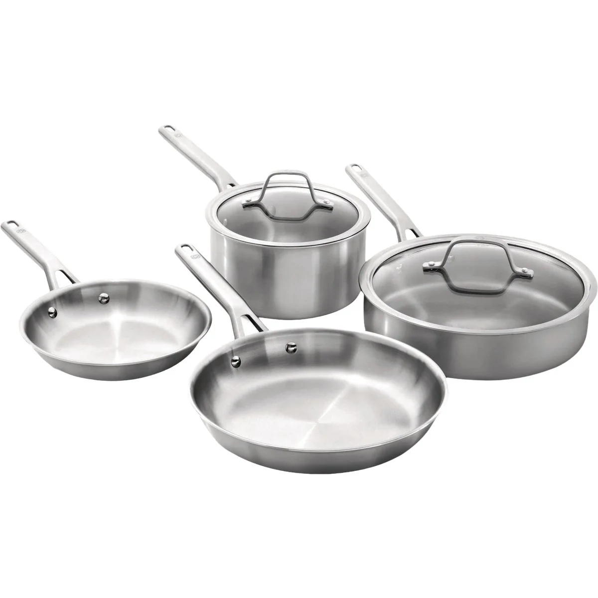 Quality Calphalon Stainless Steel 6-Piece Cookware Set Silver Elegant