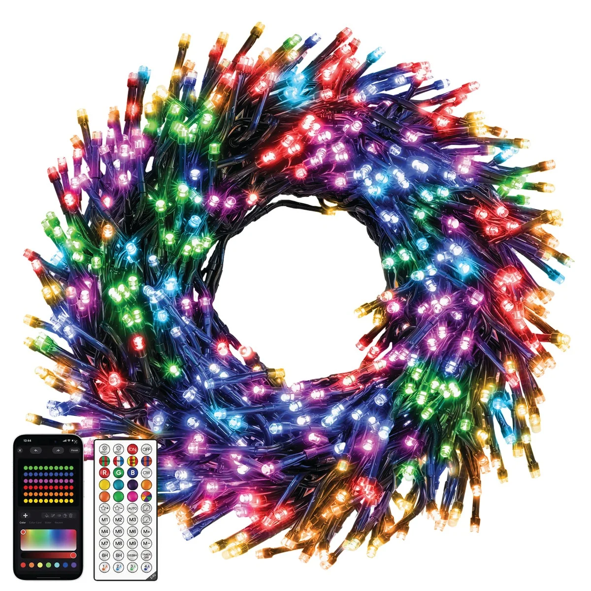 Original Ollny RGBIC 400-Bulb LED Smart Cluster Light Set Smooth