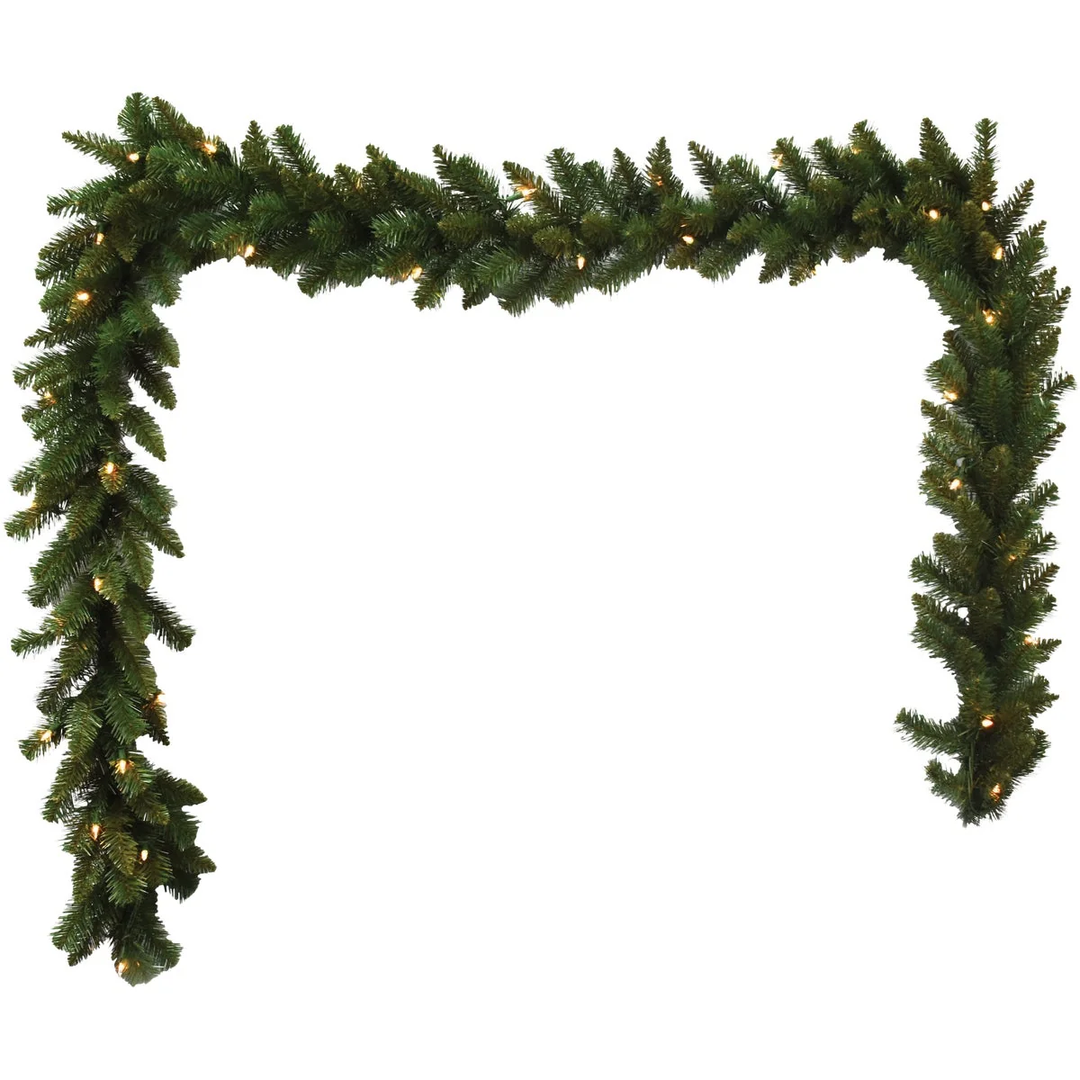 Effective Holiday Wonderland 9 Ft. 200-Tip Prelit Clear Incandescent PVC Garland Powerful