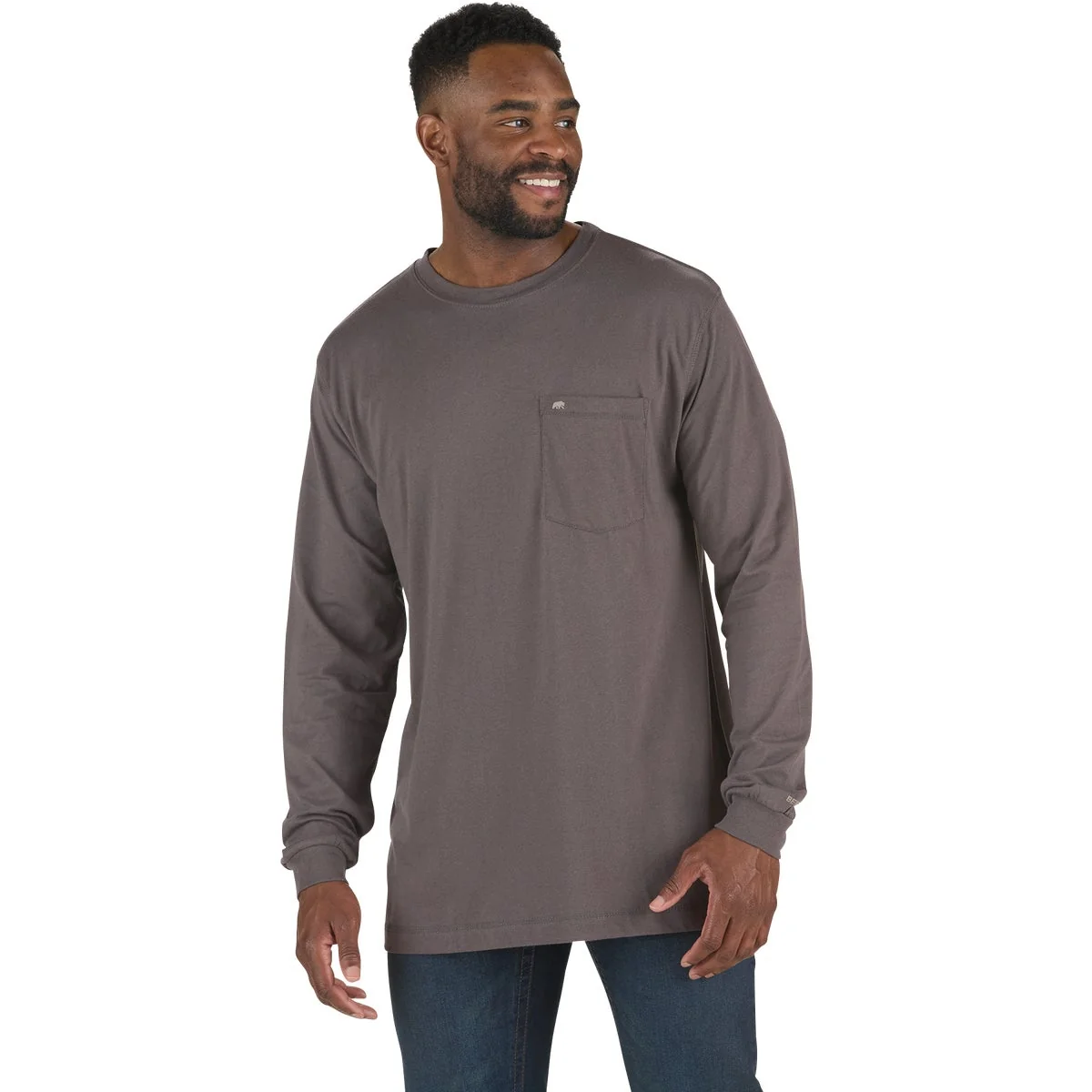 Prestigious Berne Performance Men’s 2XL Slate Gray Long Sleeve Pocket T-Shirt Environmentally Friendly