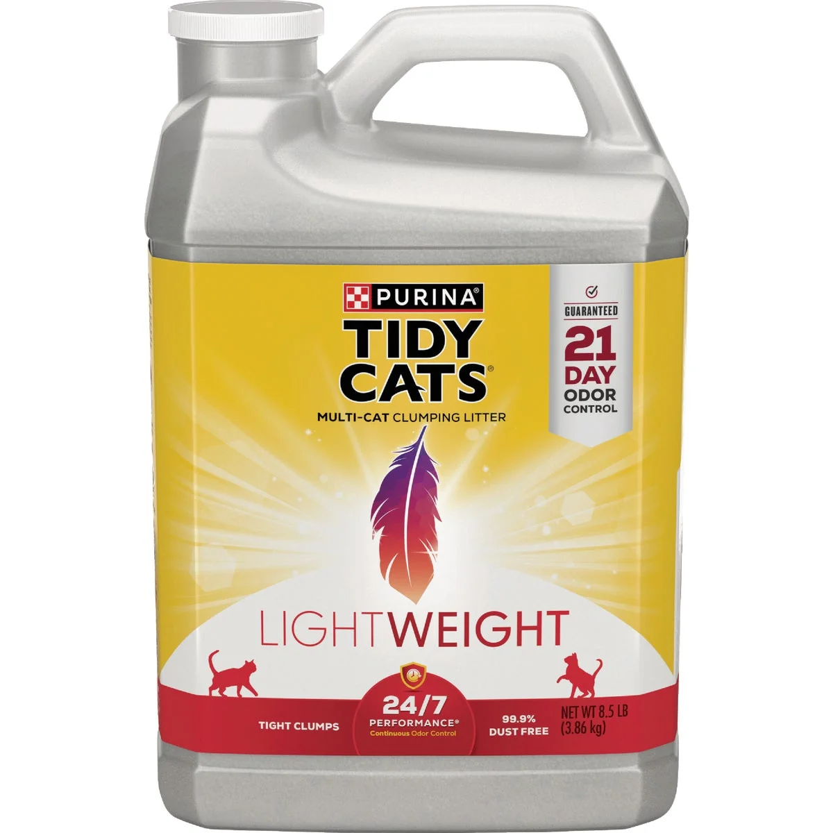 High-End Purina Tidy Cats 8.5 Lb. Clumping LightWeight 24 7 Performance Odor Control Cat Litter Next-Generation