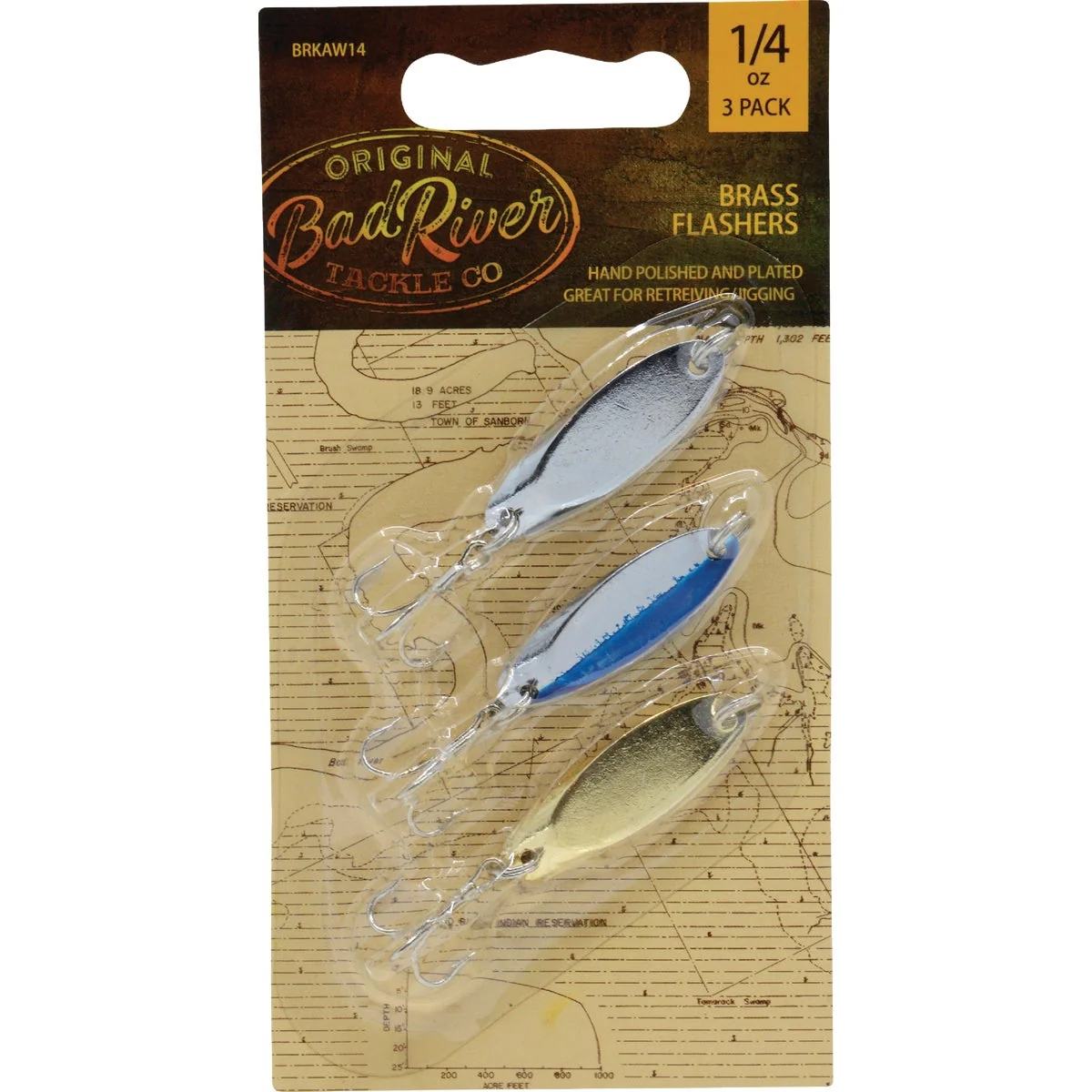 Trusted Bad River 1 4 Oz. Brass Flashers 3-Pack Sophisticated