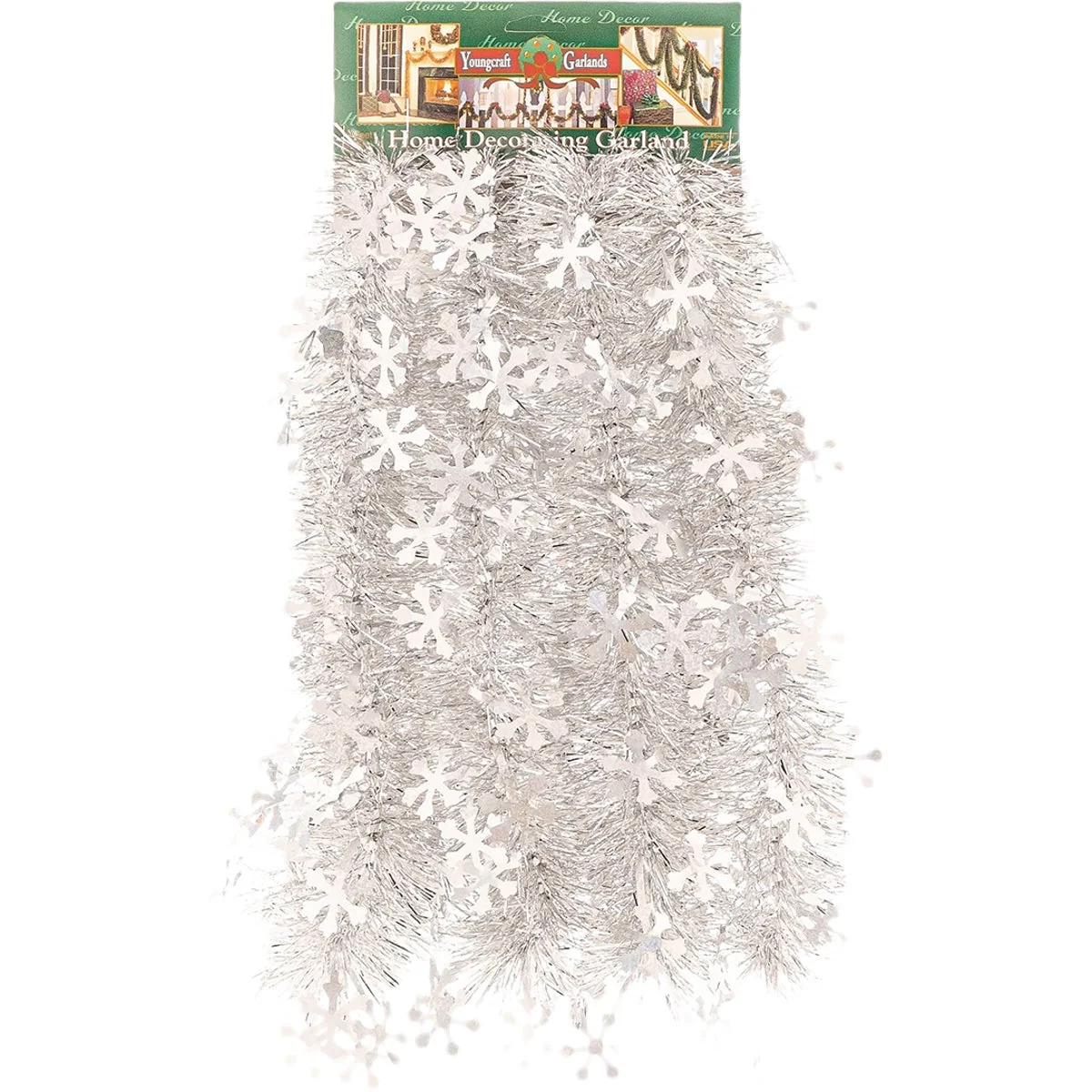 Secure FC Young 10 Ft. Silver Snowflakes Garland Comfortable