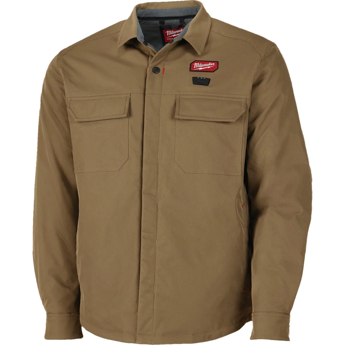 Long-Lasting Milwaukee M12 Men’s 2XL Khaki Heated Shirt Jacket High-Grade