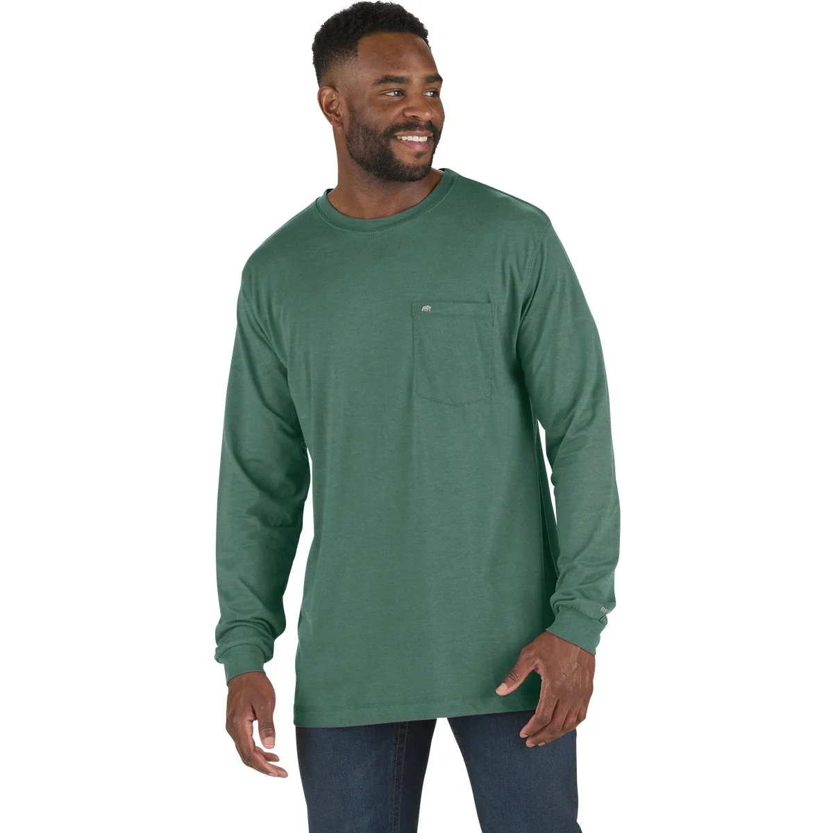 Selected Berne Performance Men’s XL Pine Green Long Sleeve Pocket T-Shirt High-Grade