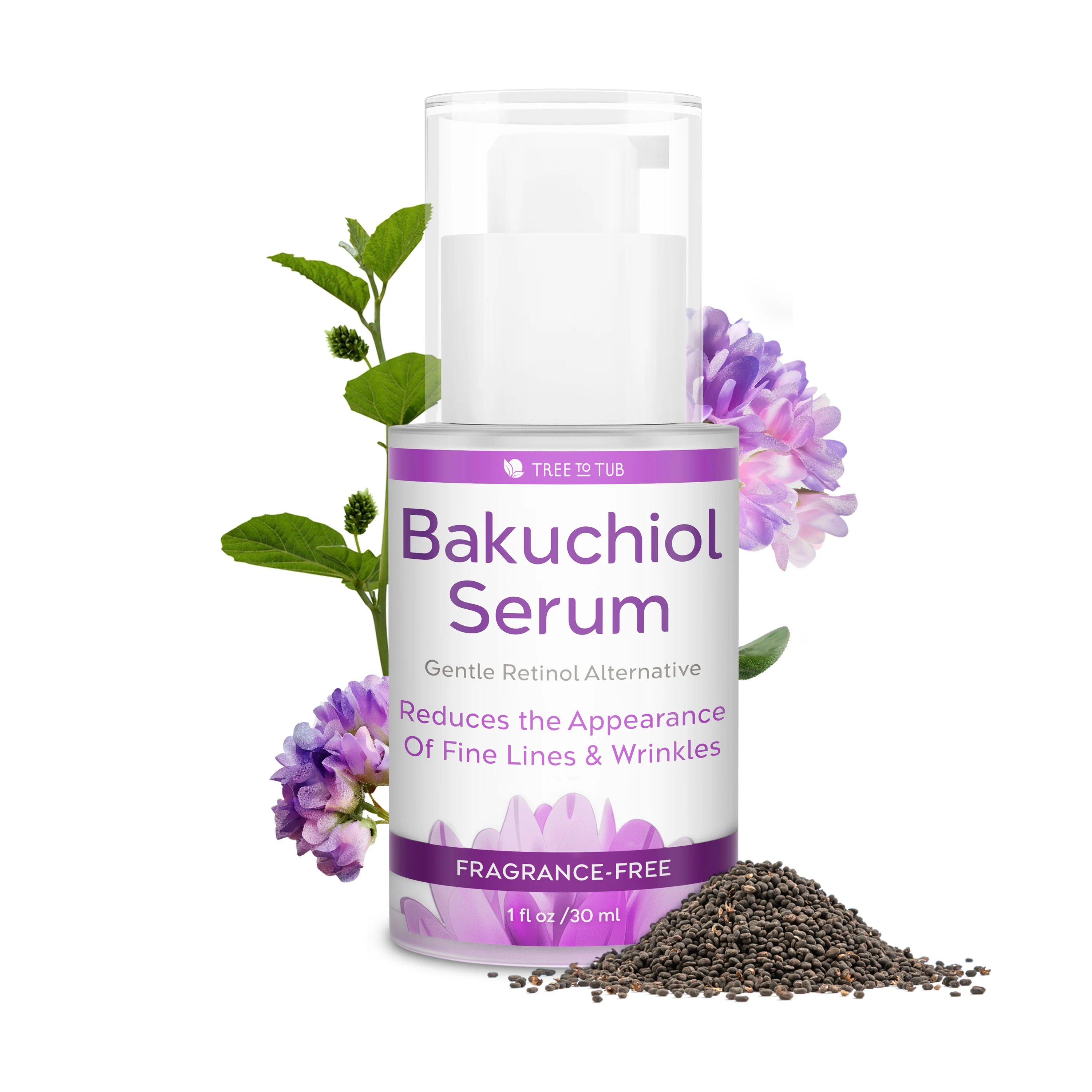Healthy Tree To Tub Gentle Retinol Bakuchiol Face Serum for Smooth and Radiant Skin Smart