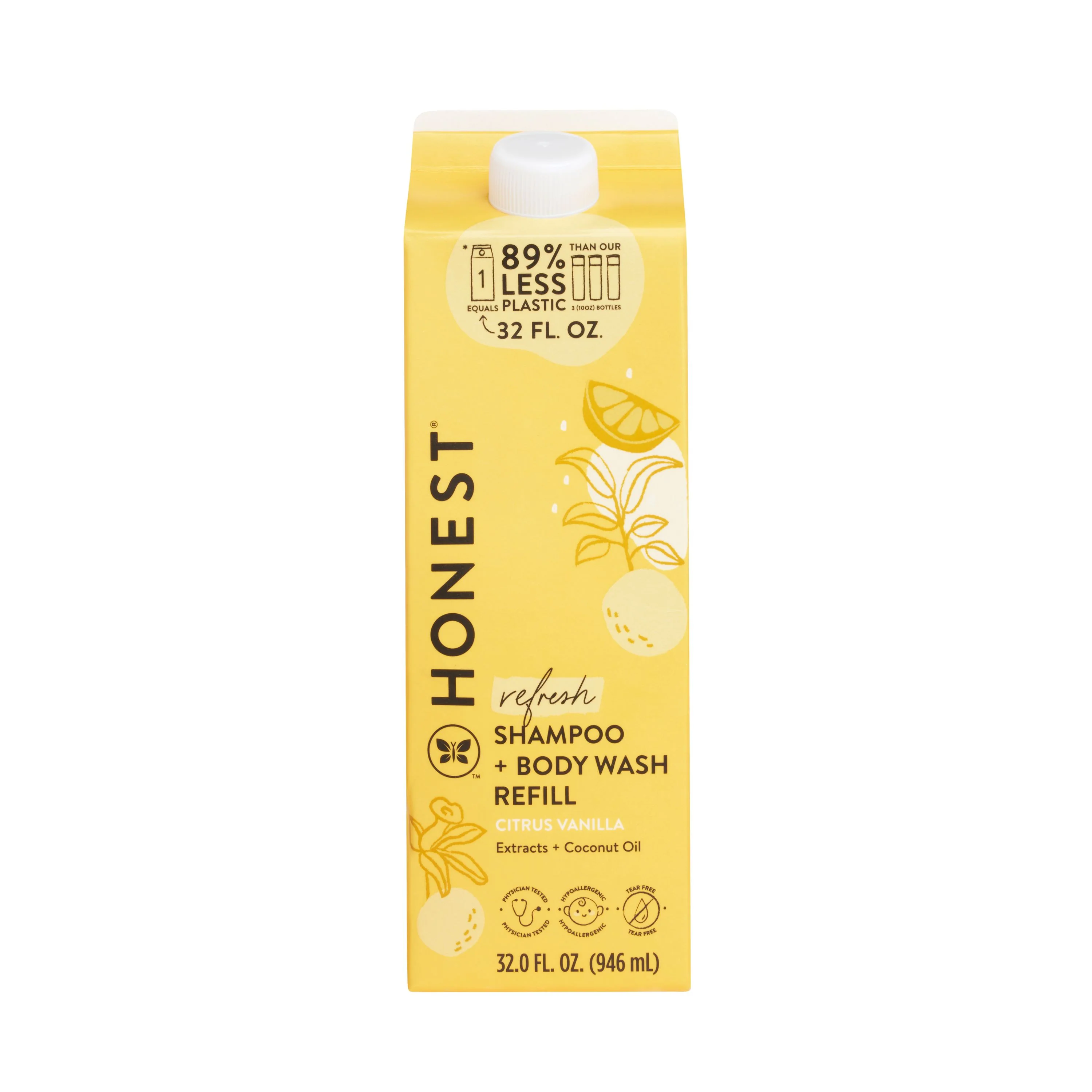 Official The Honest Company Shampoo Body Wash Carton Refill Original