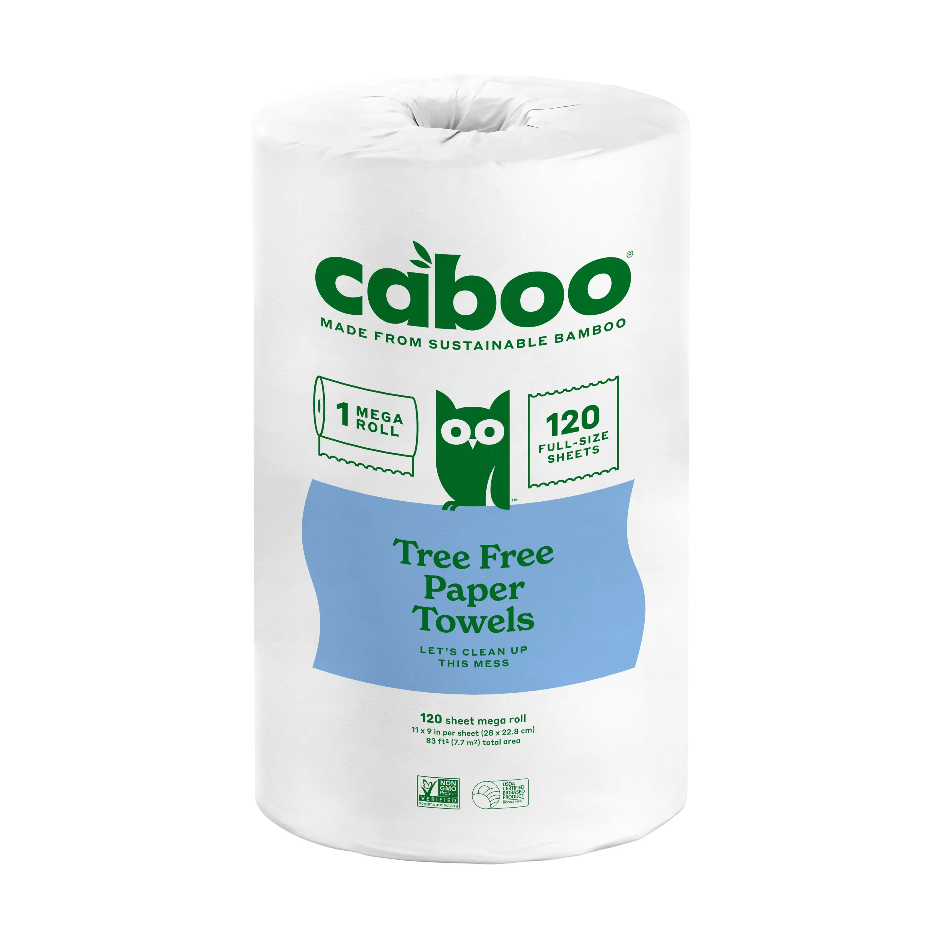 Official Caboo Paper Towel Mega Roll 120 sheets per roll High-End