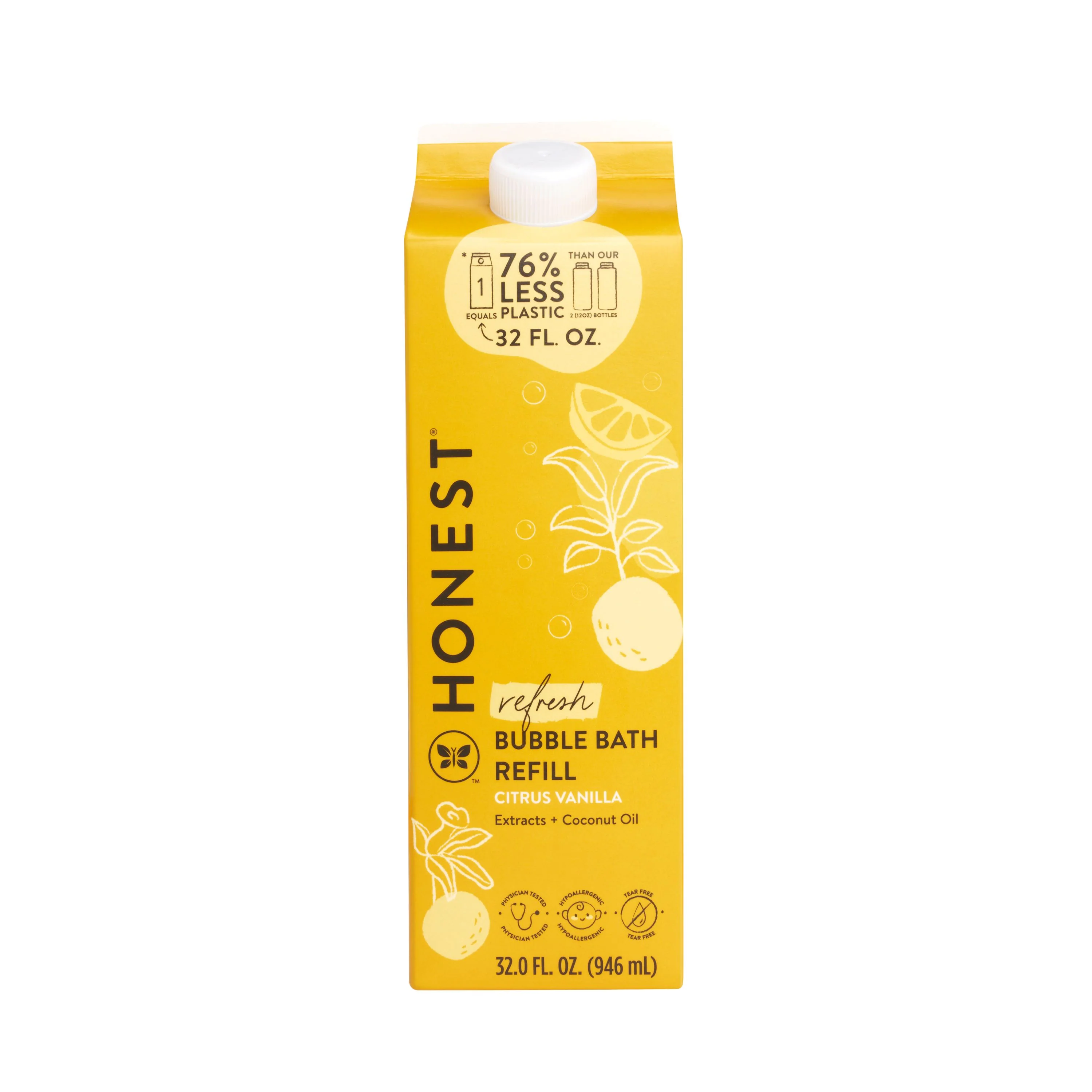 Safe The Honest Company Bubble Bath Carton Refill Official