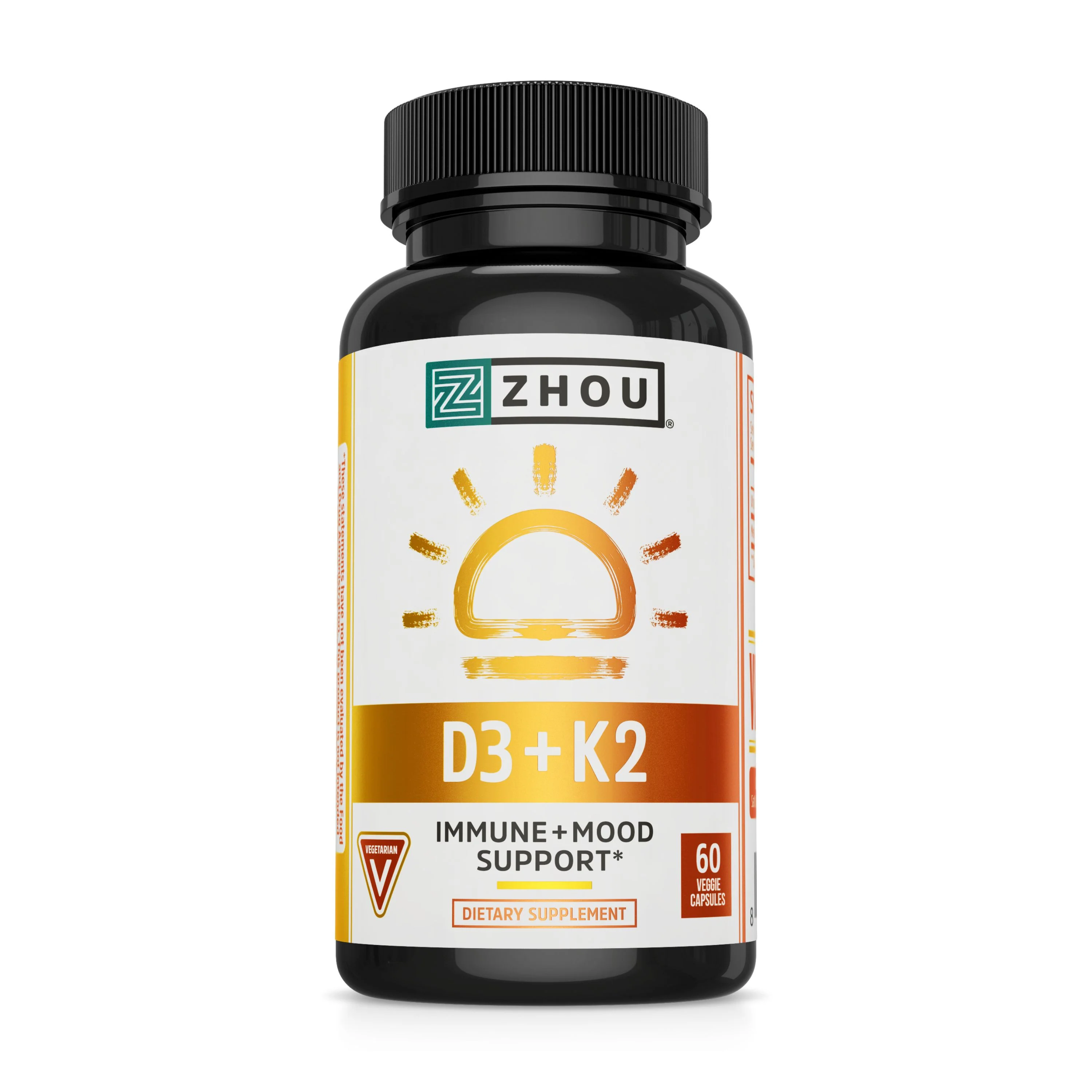 Long-Lasting Zhou Nutrition D3 K2 Genuine