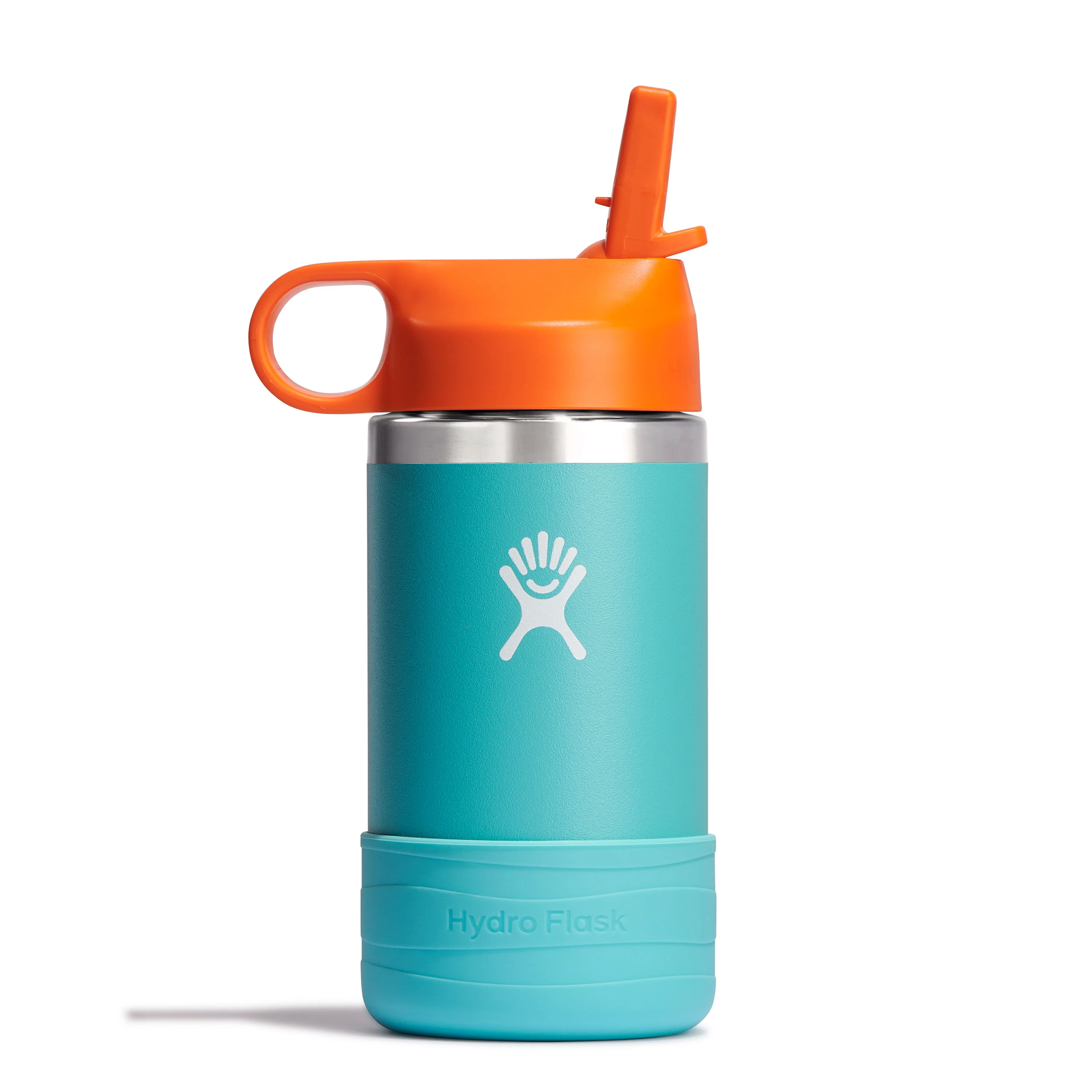 Superior Hydro Flask Kids Stainless Steel Wide Mouth Bottle with Straw Cap Boot 12 oz Next-Generation