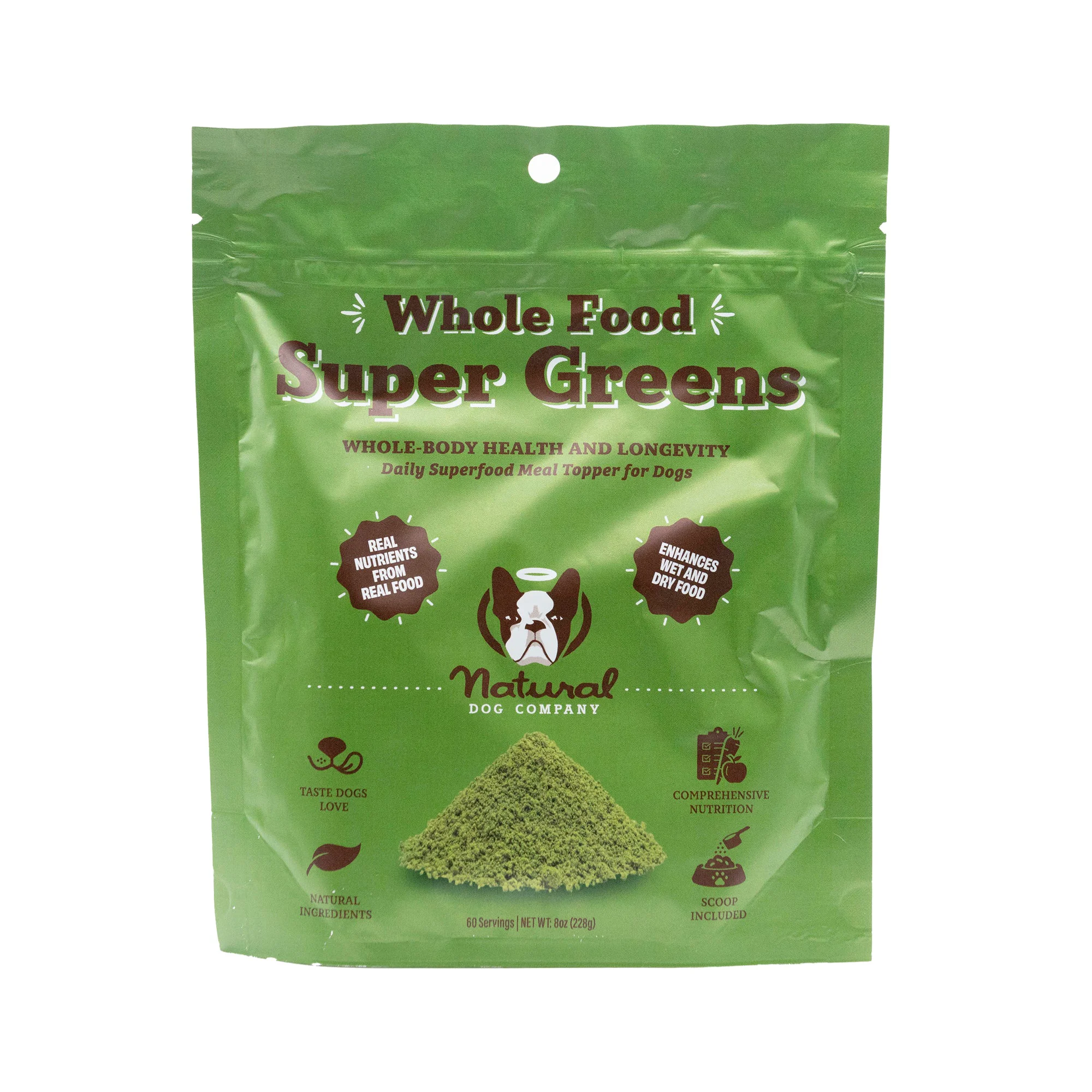 Eco-Friendly Natural Dog Company Super Greens Superfood Granules Fine