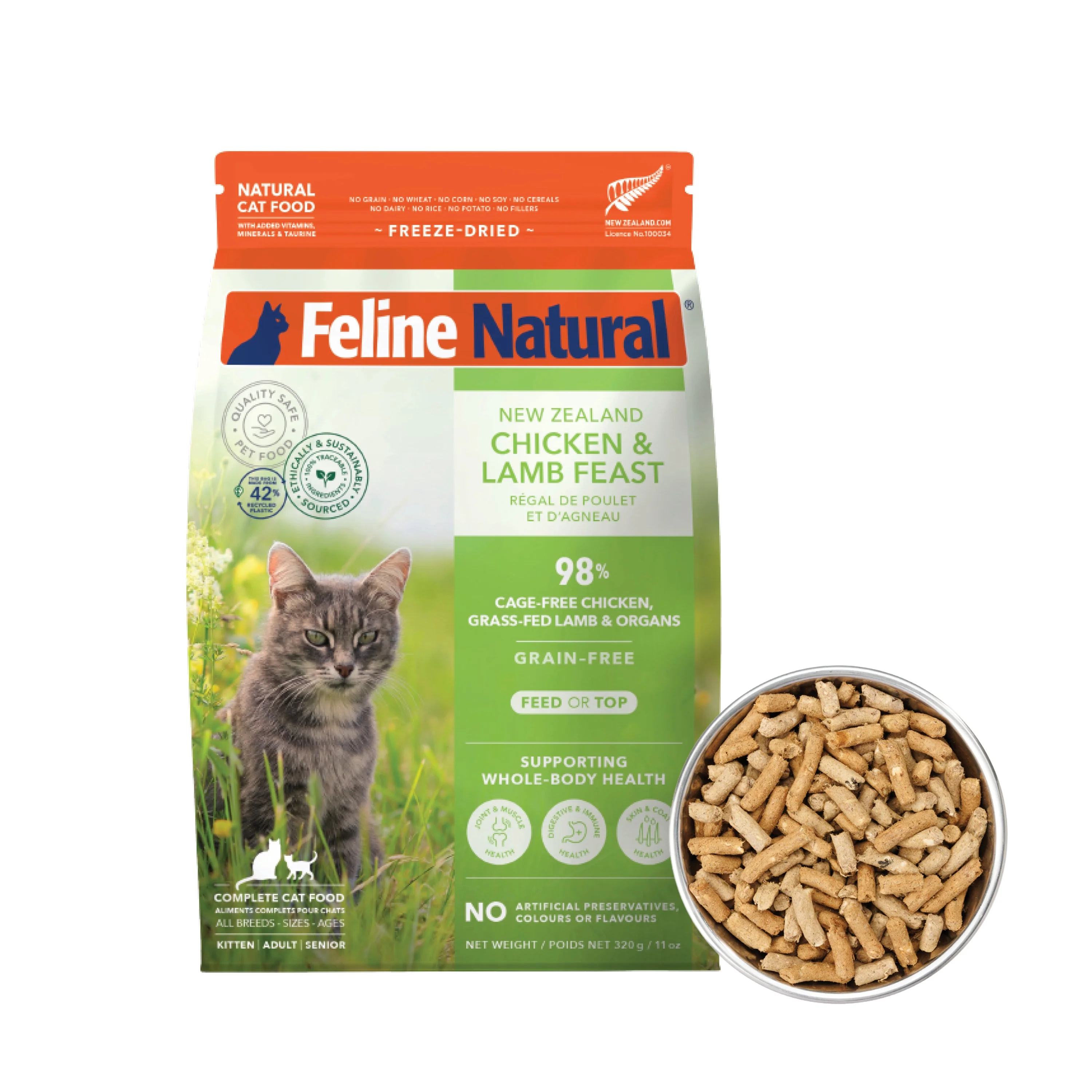 Elegant K9 Feline Natural Cat Food – Feline Natural Grain- ze-Dried Artisan