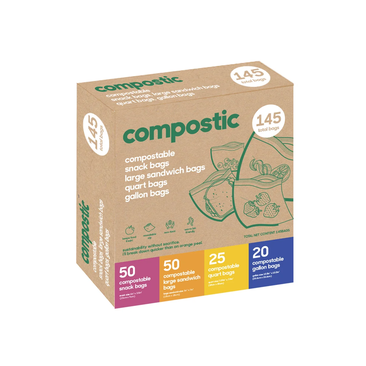 Breathable Compostic Variety Pack – Small Modern