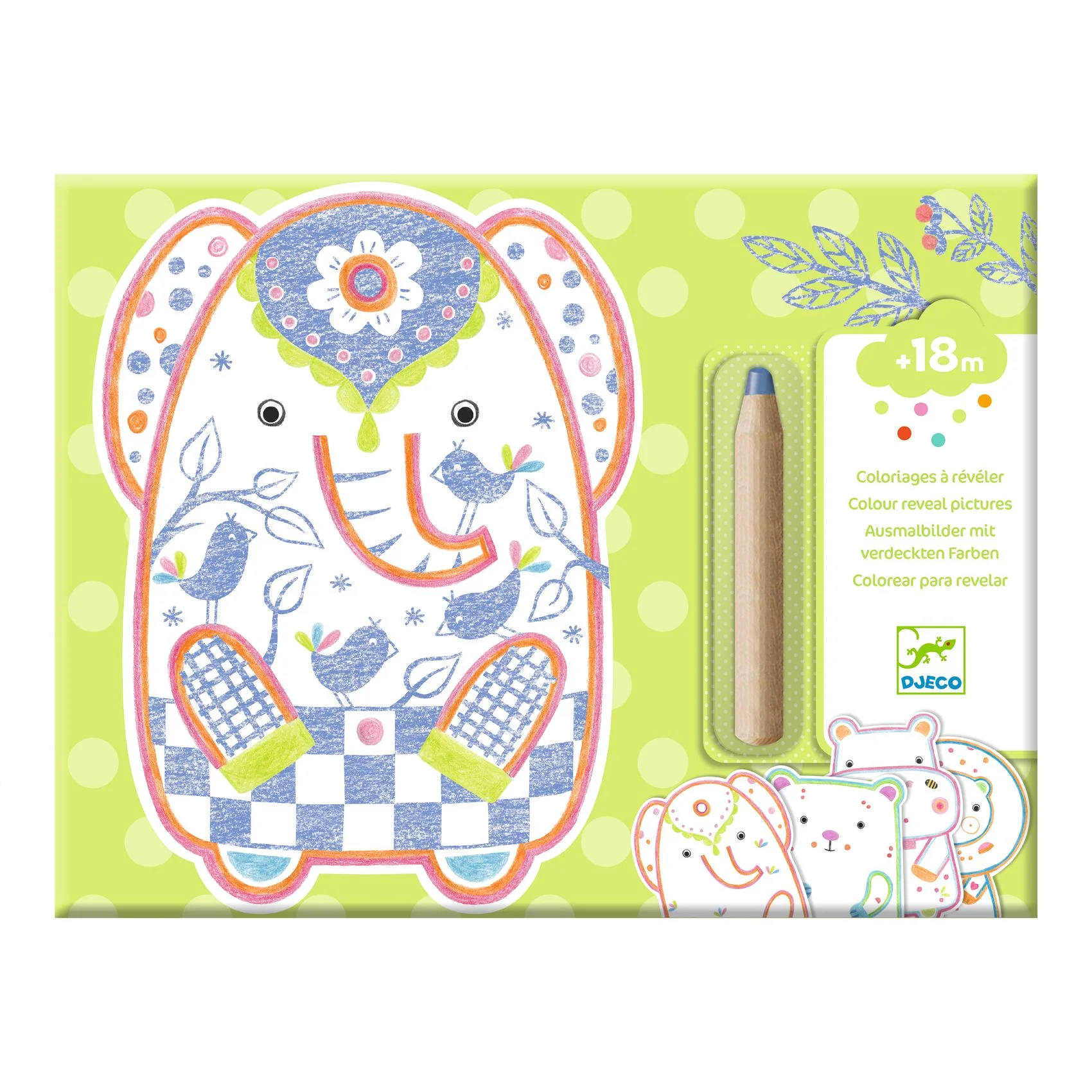 Proven DJECO Wild Animals to Discover Coloring made with FSC® Paper Powerful