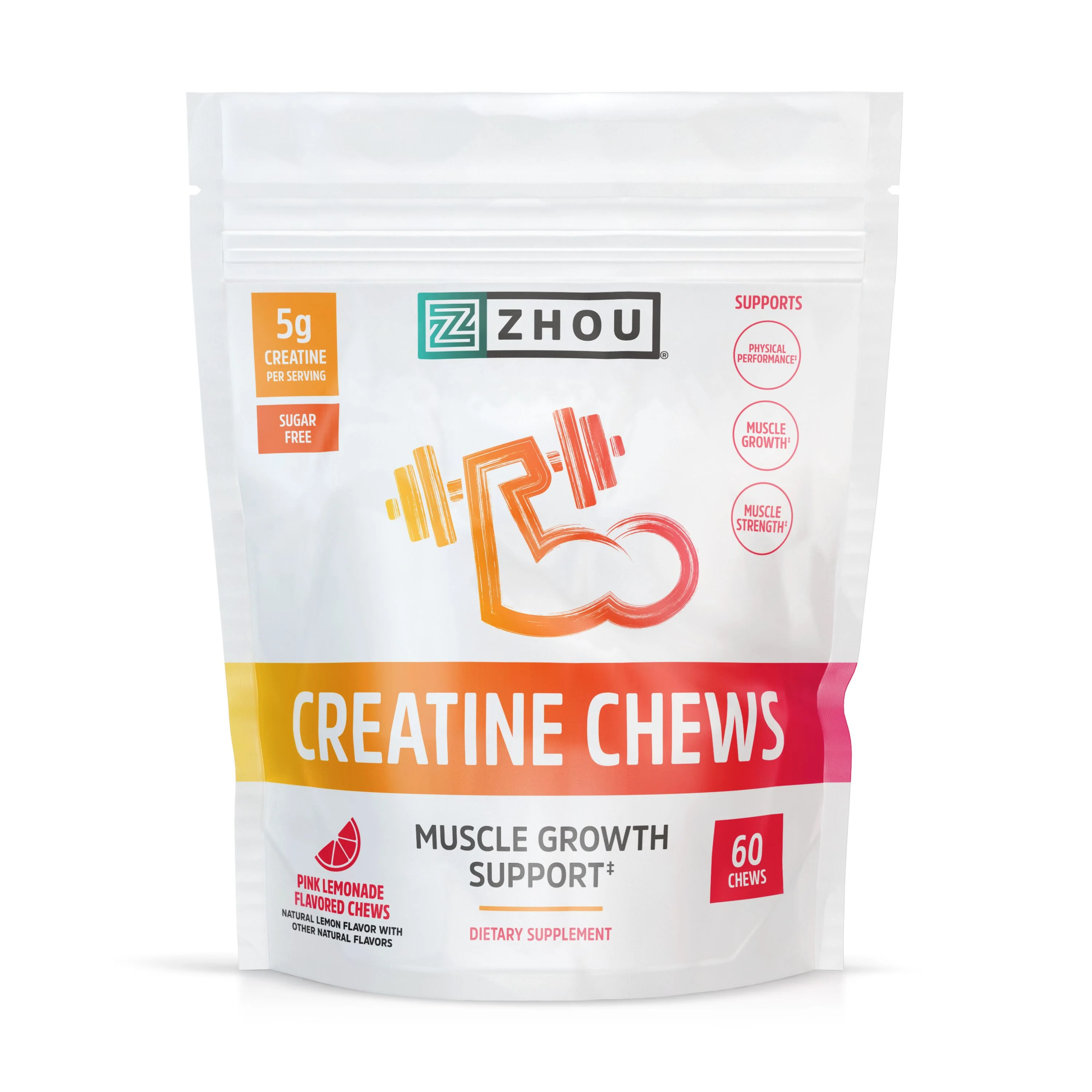 Smooth Zhou Nutrition Creatine Chews Gummy Fashionable