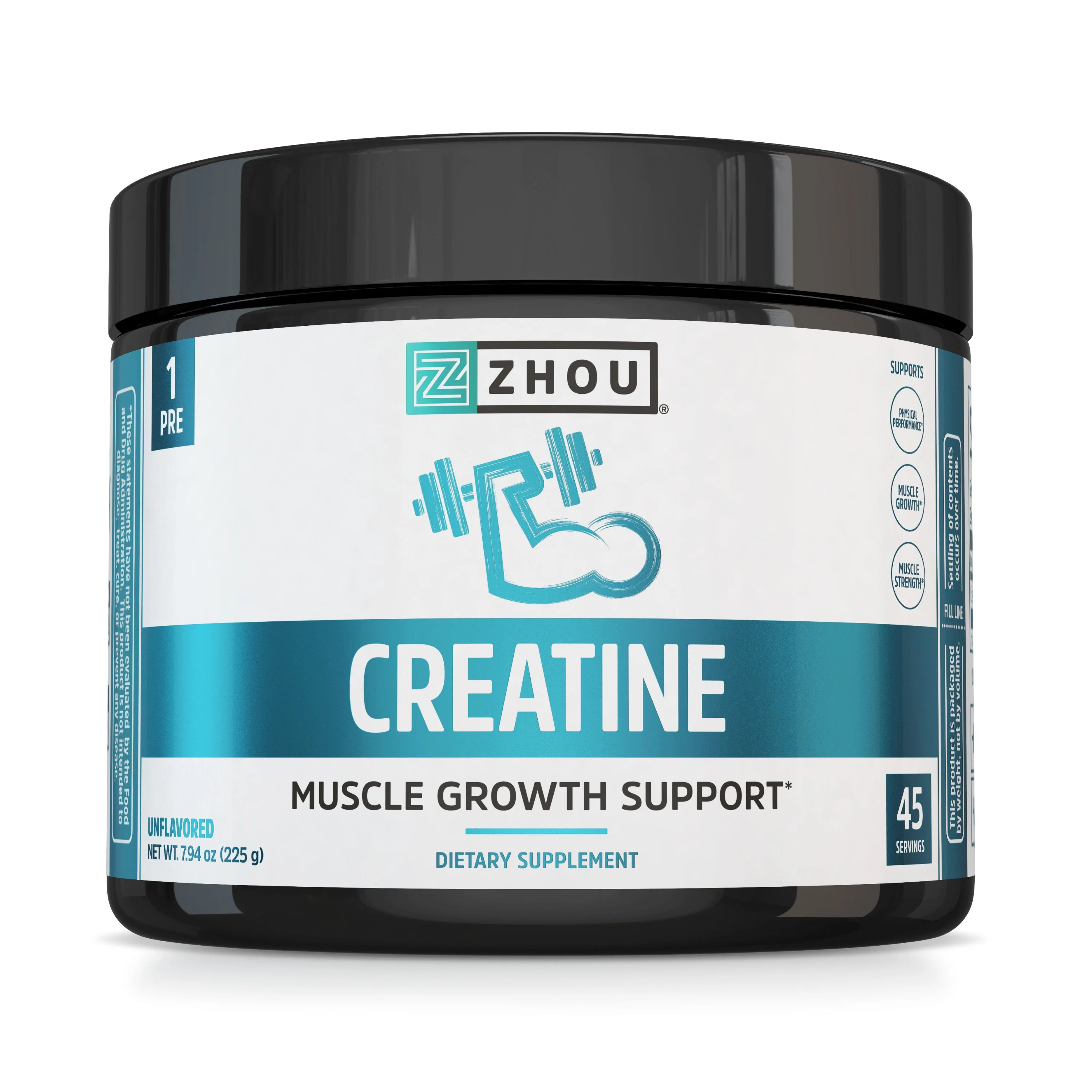 Innovative Zhou Nutrition Creatine Powder Breathable