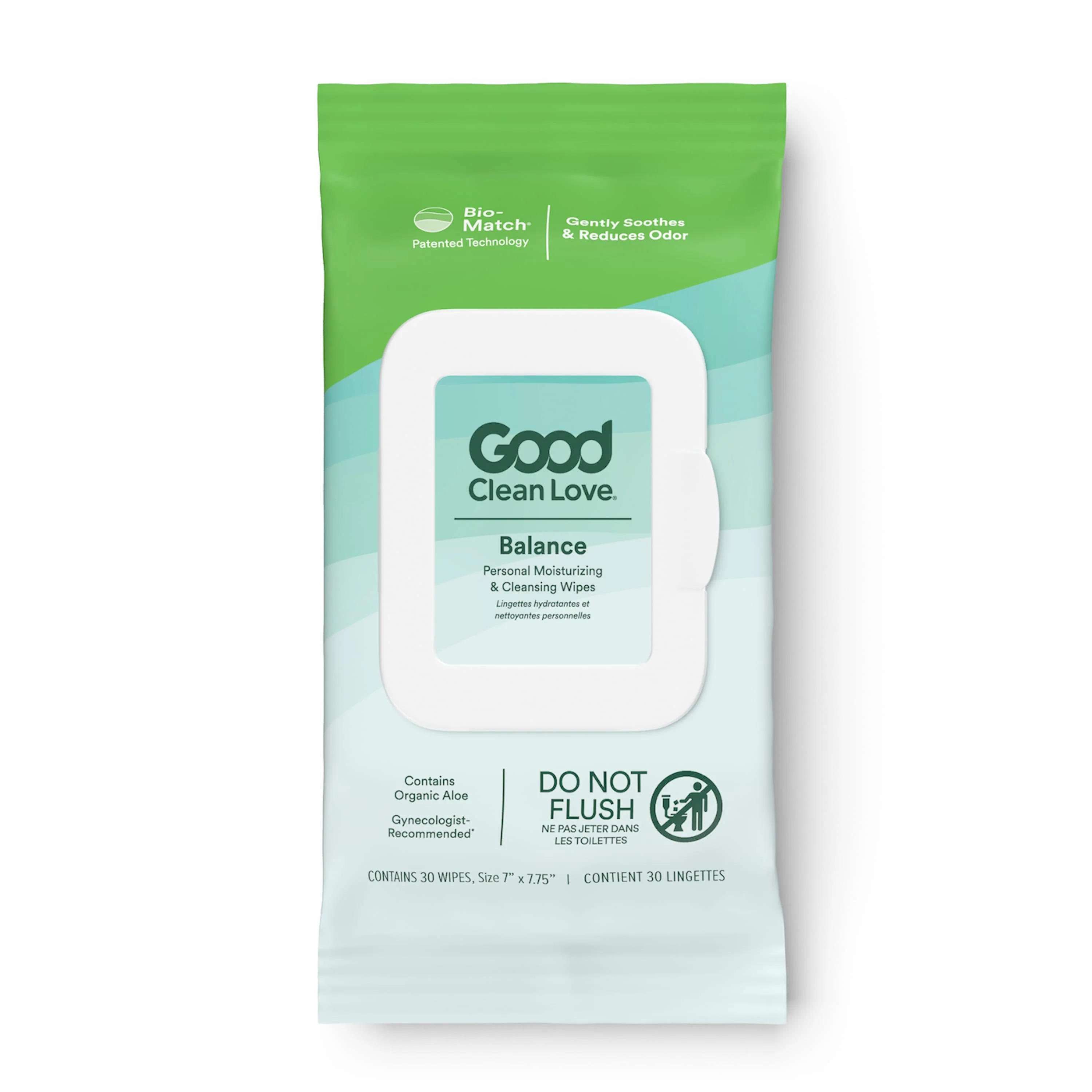 Professional Good Clean Love Rebalance Personal Moisturizing Cleansing Wipes Fine