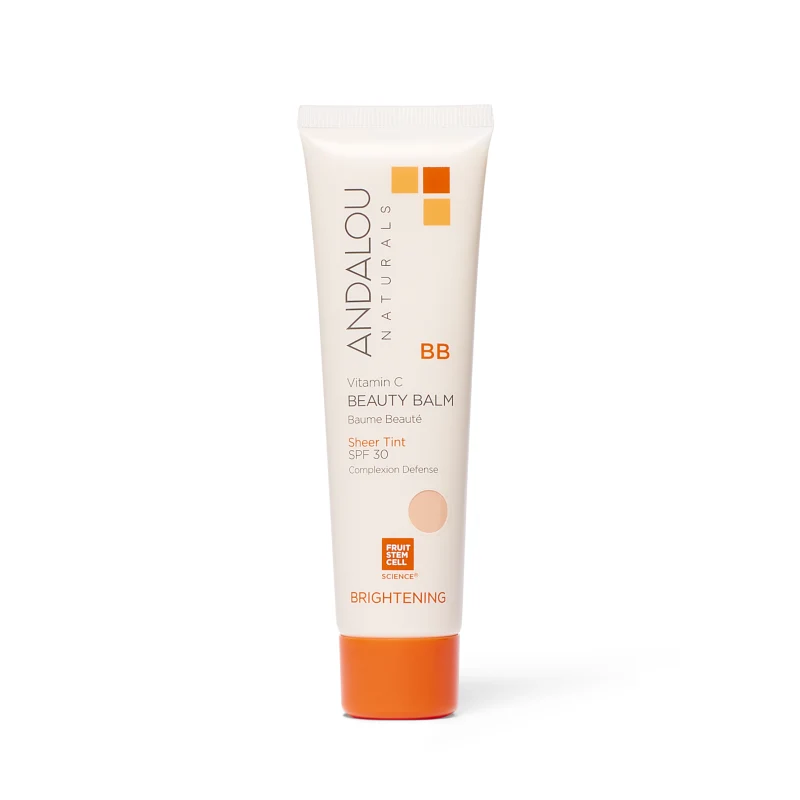 Advanced Andalou Naturals Brightening Vitamin C BB Beauty Balm Sheer Tint SPF 30 Secure
