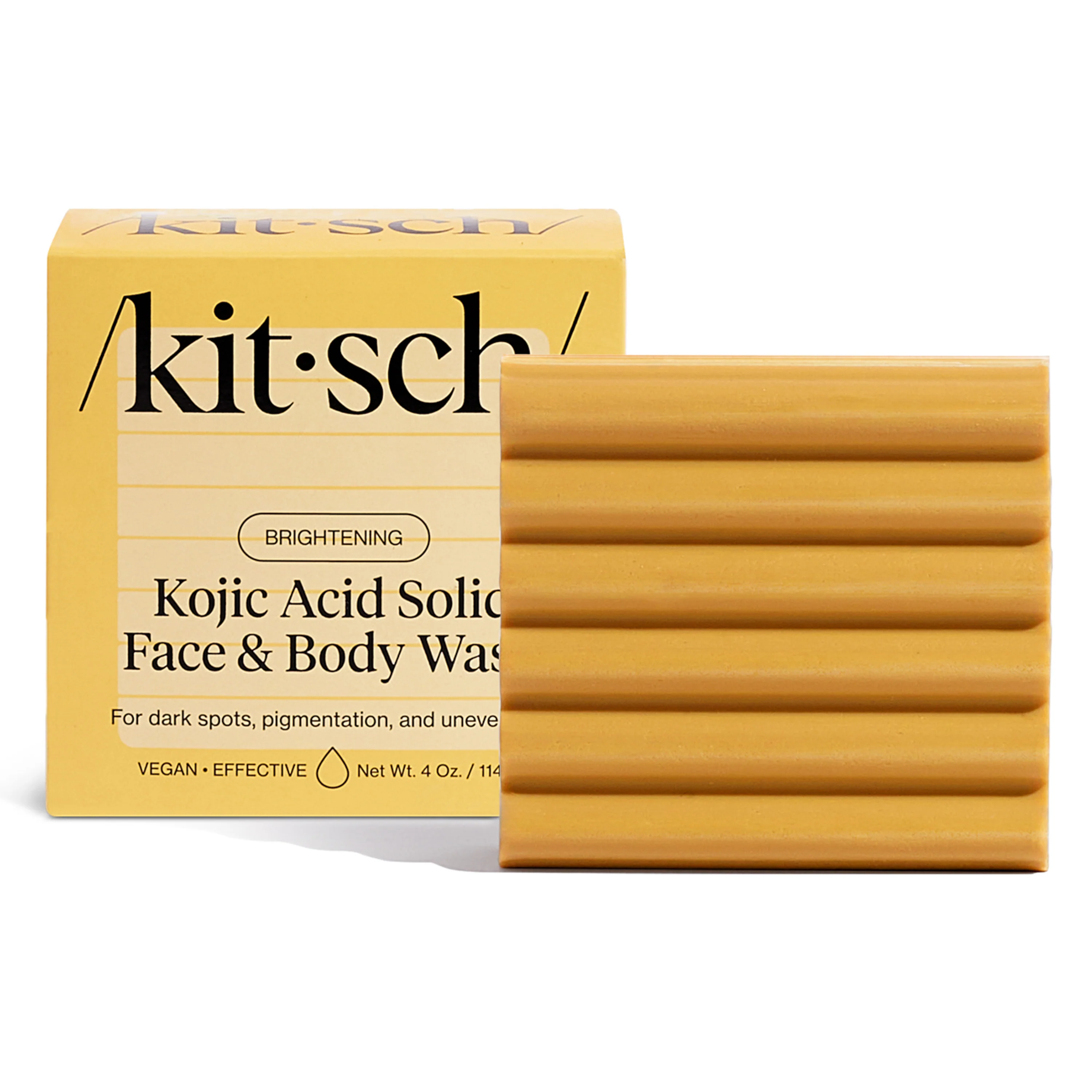 Easy-to-Use Kitsch Kojic Acid Solid Face Body Wash Verified