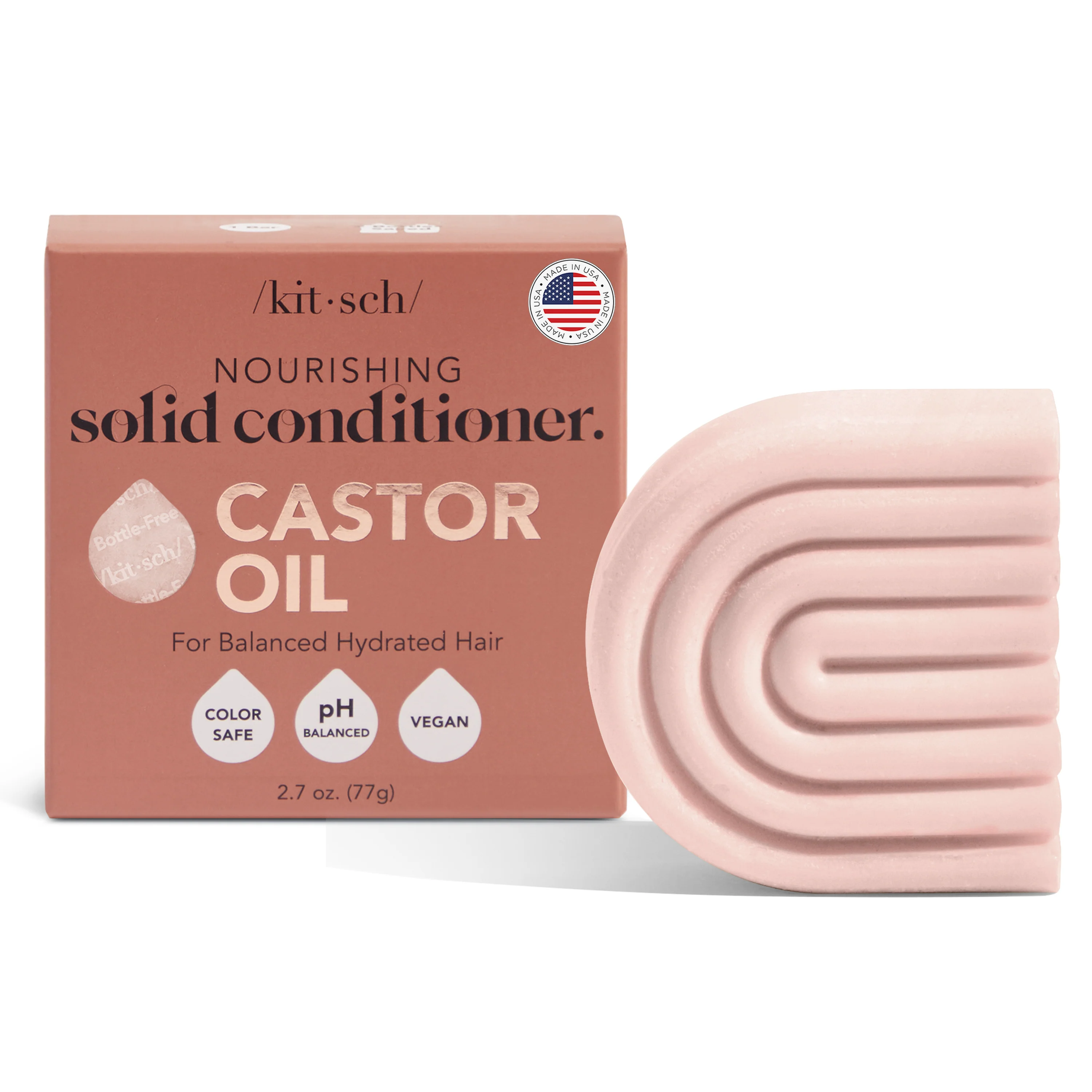 Secure Kitsch Castor Oil Nourishing Conditioner Bar Convenient