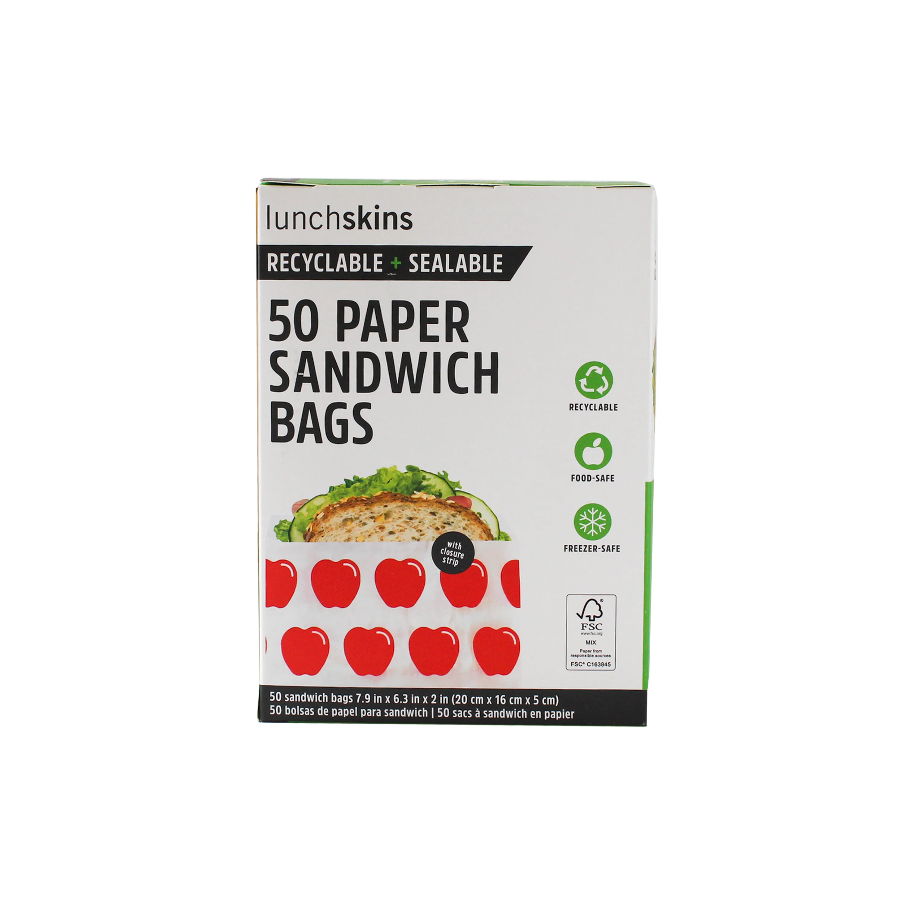 Professional Lunchskins Paper Sandwich Bags Luxury