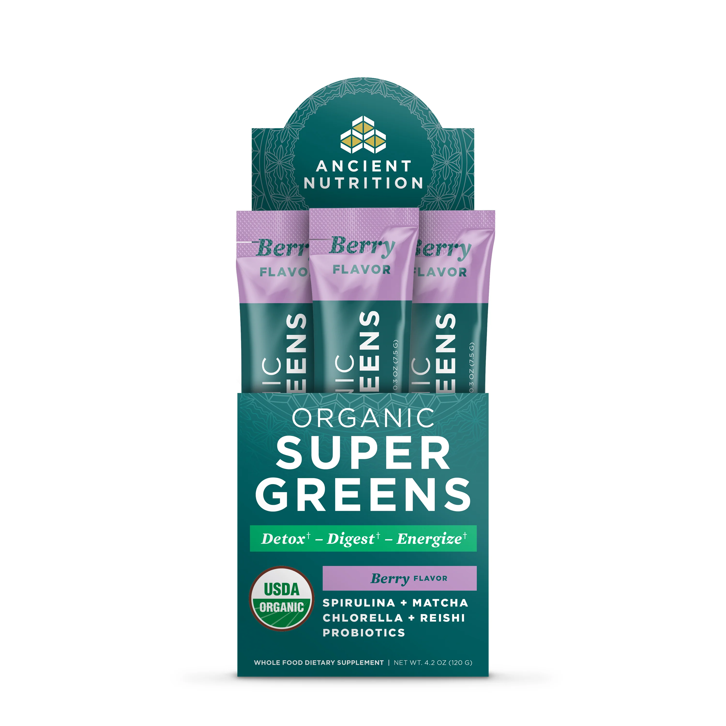 Exclusive Ancient Nutrition Organic Super Greens Powder Packets Prestigious
