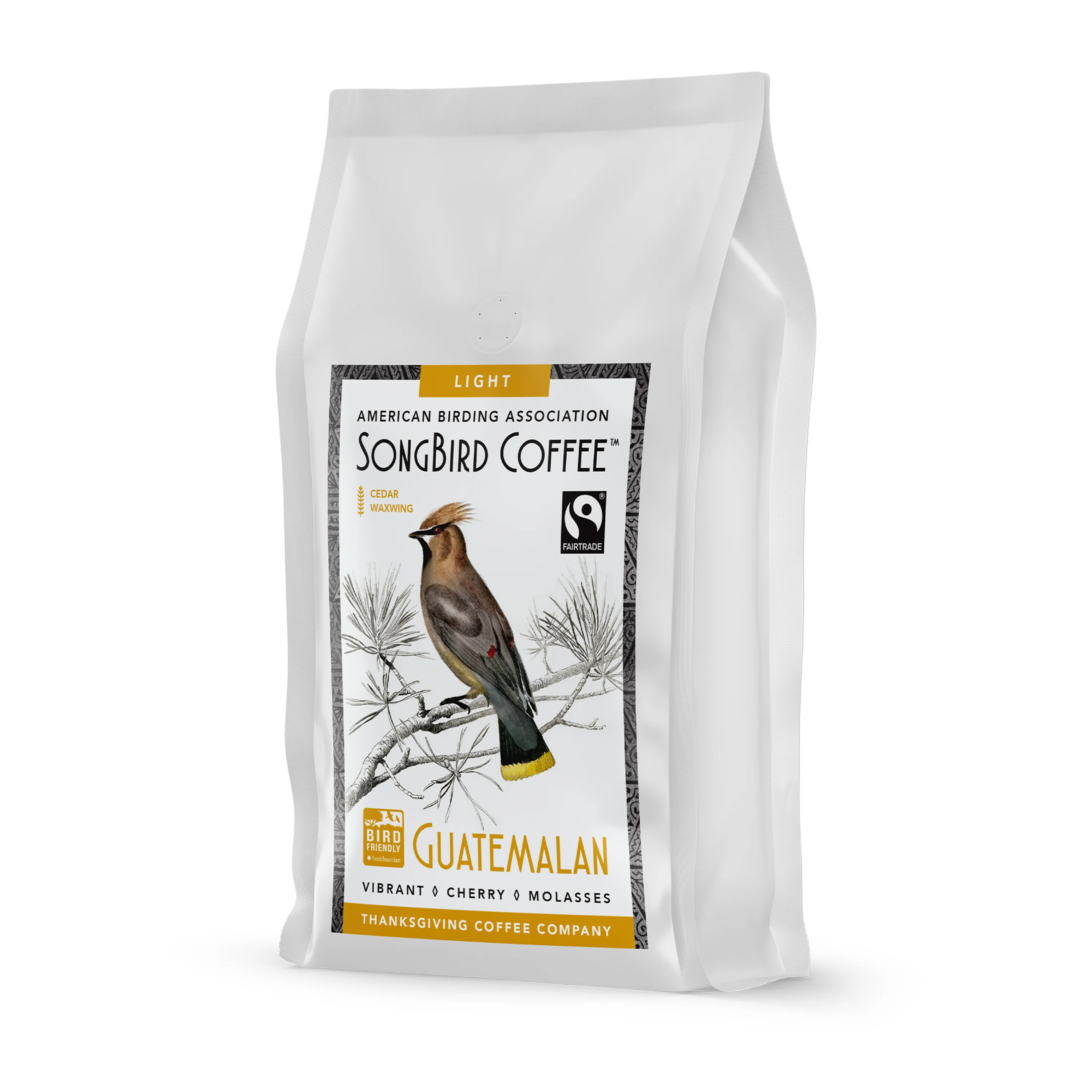 Lightweight Thanksgiving Coffee Songbird Guatemalan Light Roast Whole Bean Coffee Enhanced