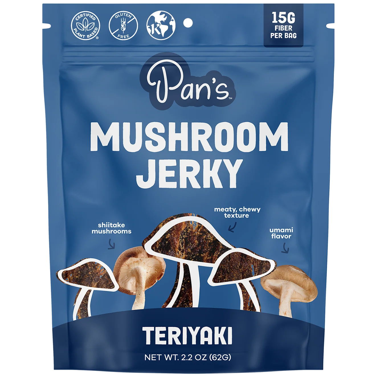 Quality Pan’s Teriyaki Mushroom Jerky Reusable