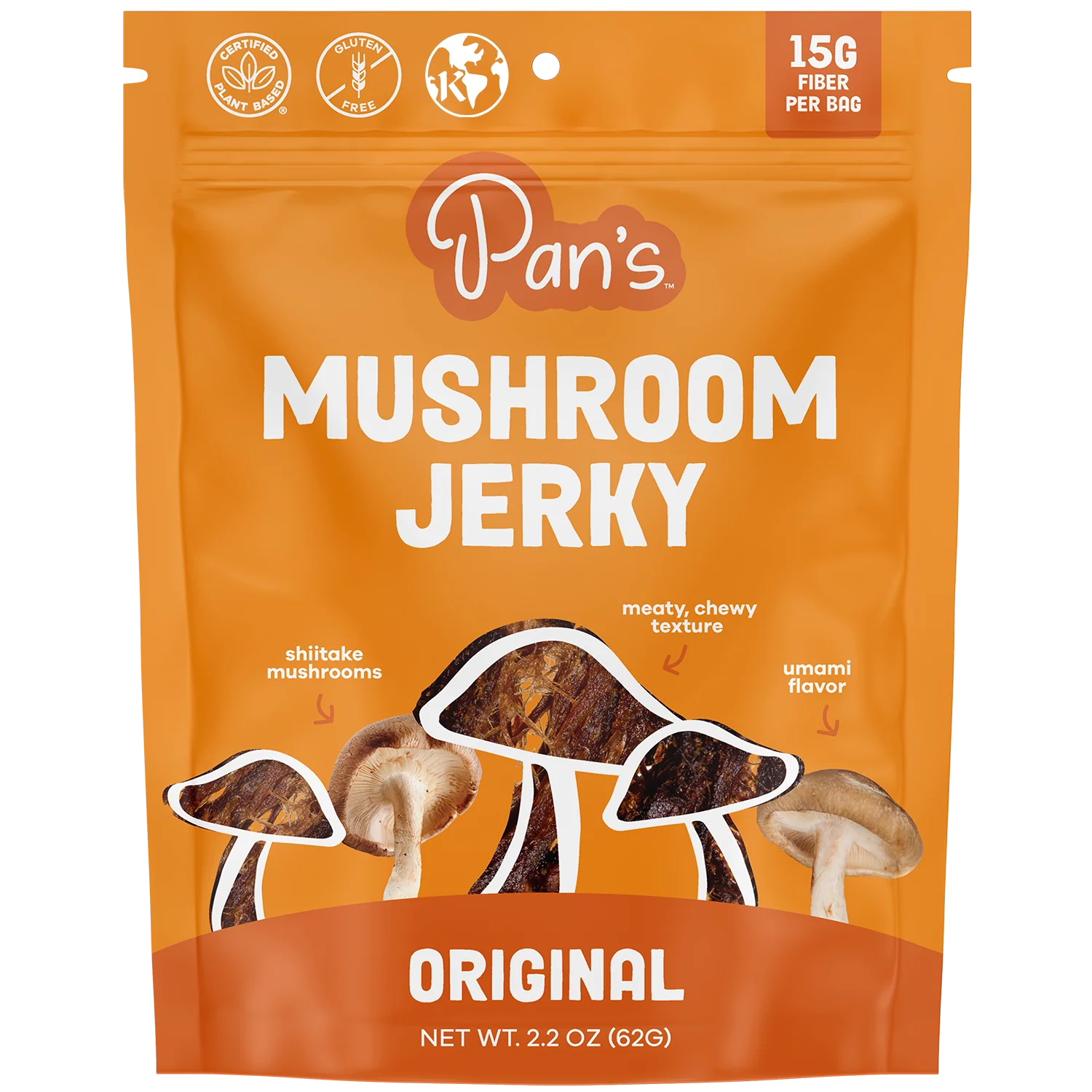 Modern Pan’s Mushroom Jerky Natural