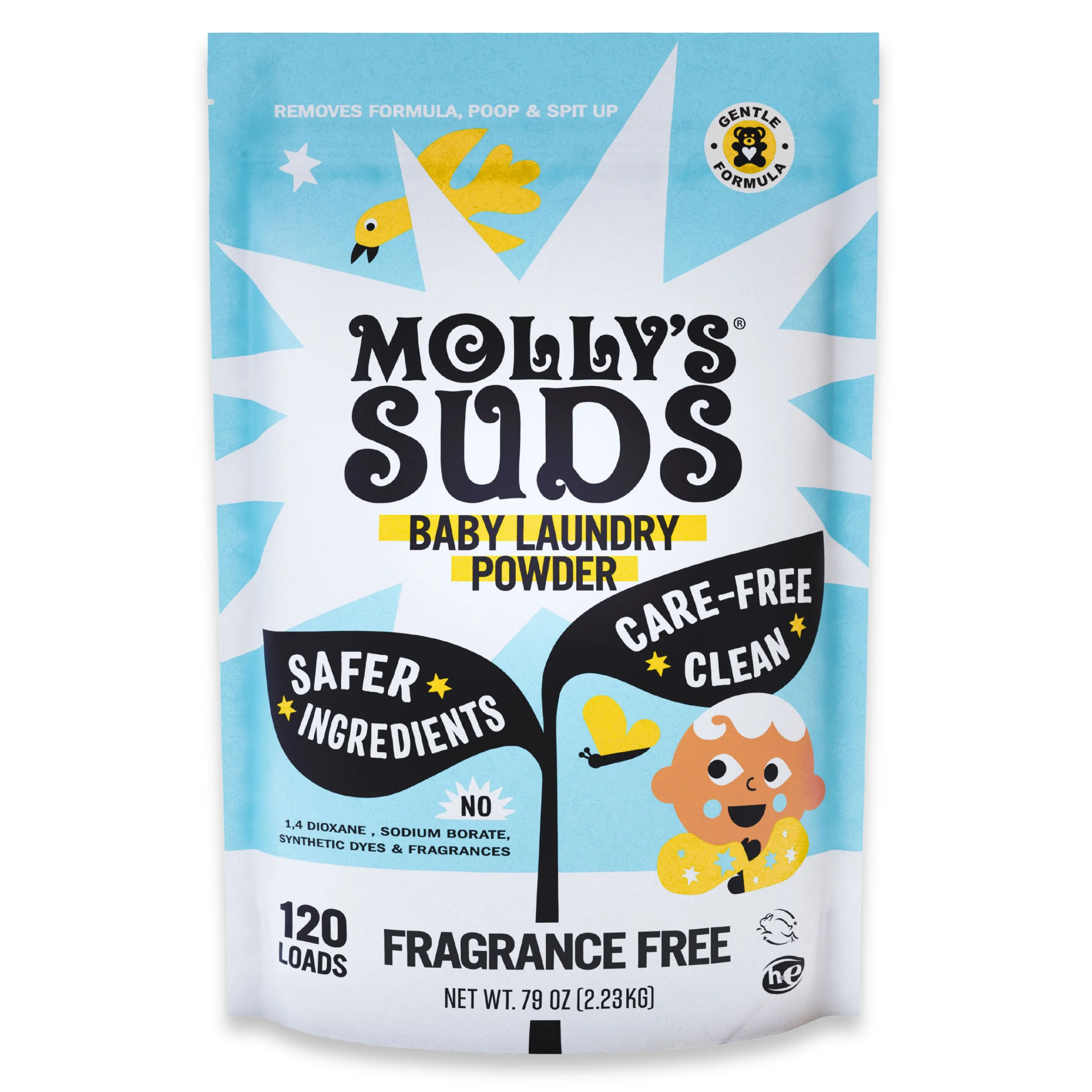 Effective Molly’s Suds Baby Laundry Detergent Powder Long-Lasting