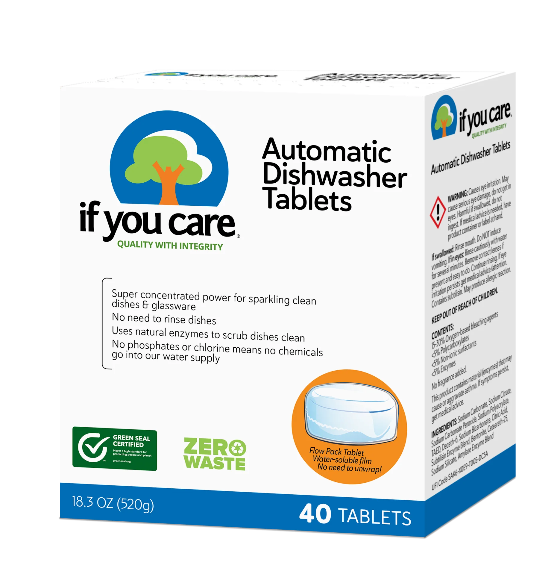 Responsible If You Care Automatic Dishwasher Tablets Proven
